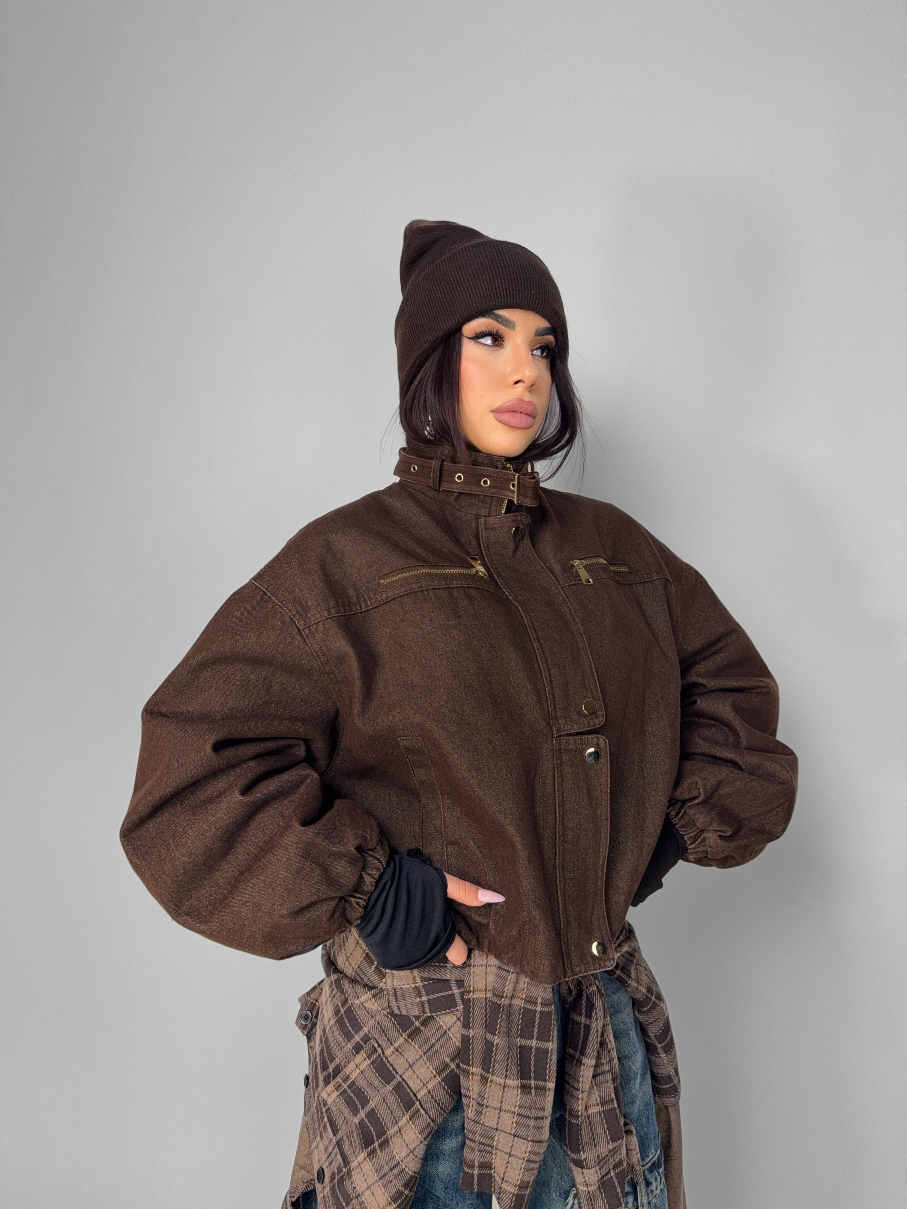Denim Tex Jacket - Brown