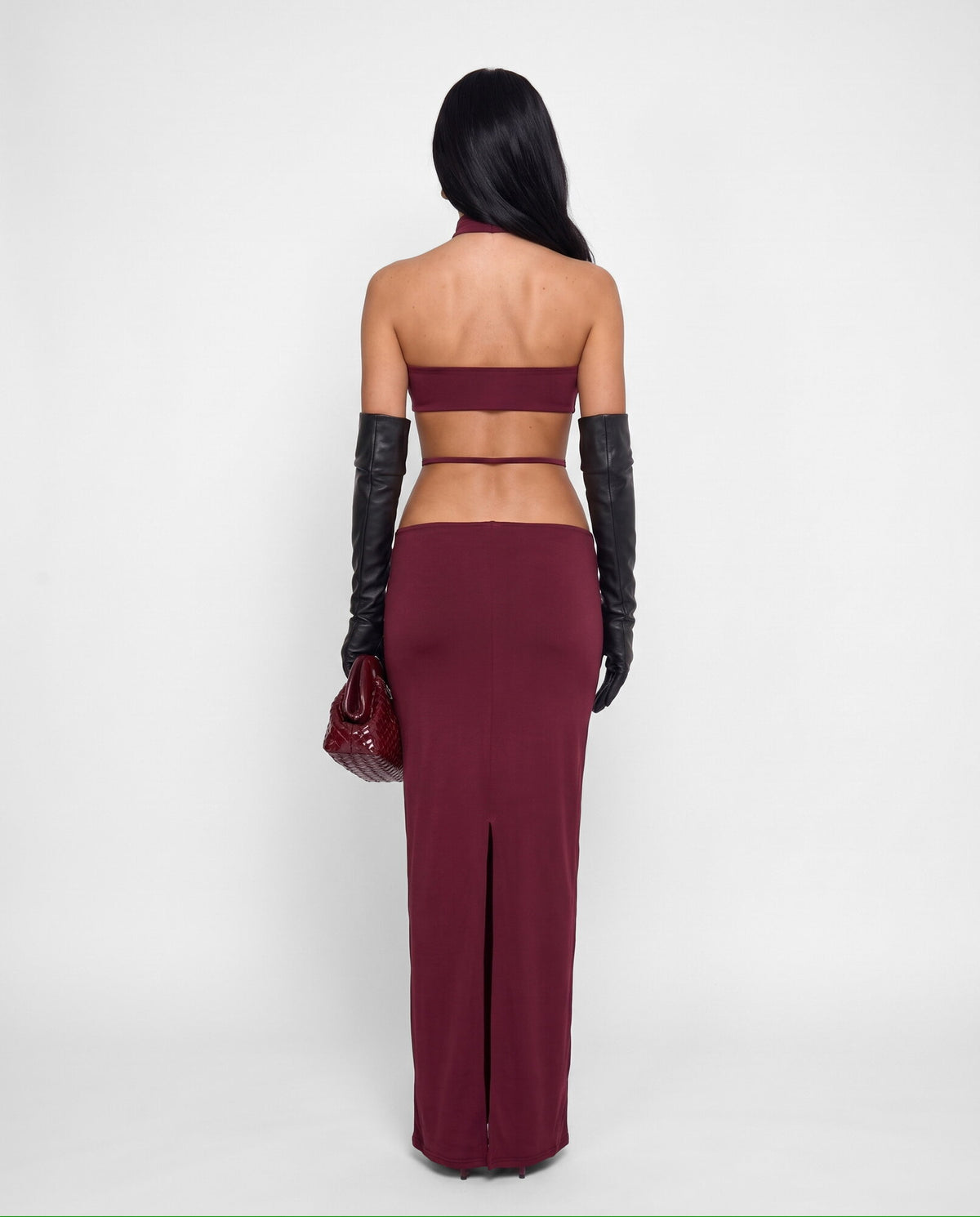 Abito Cut Out-Cherry Red