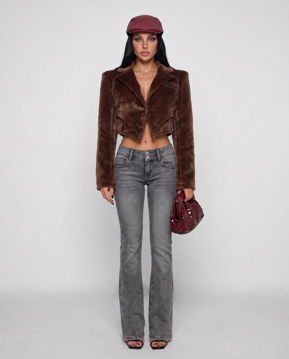 Total Look Fur Slate