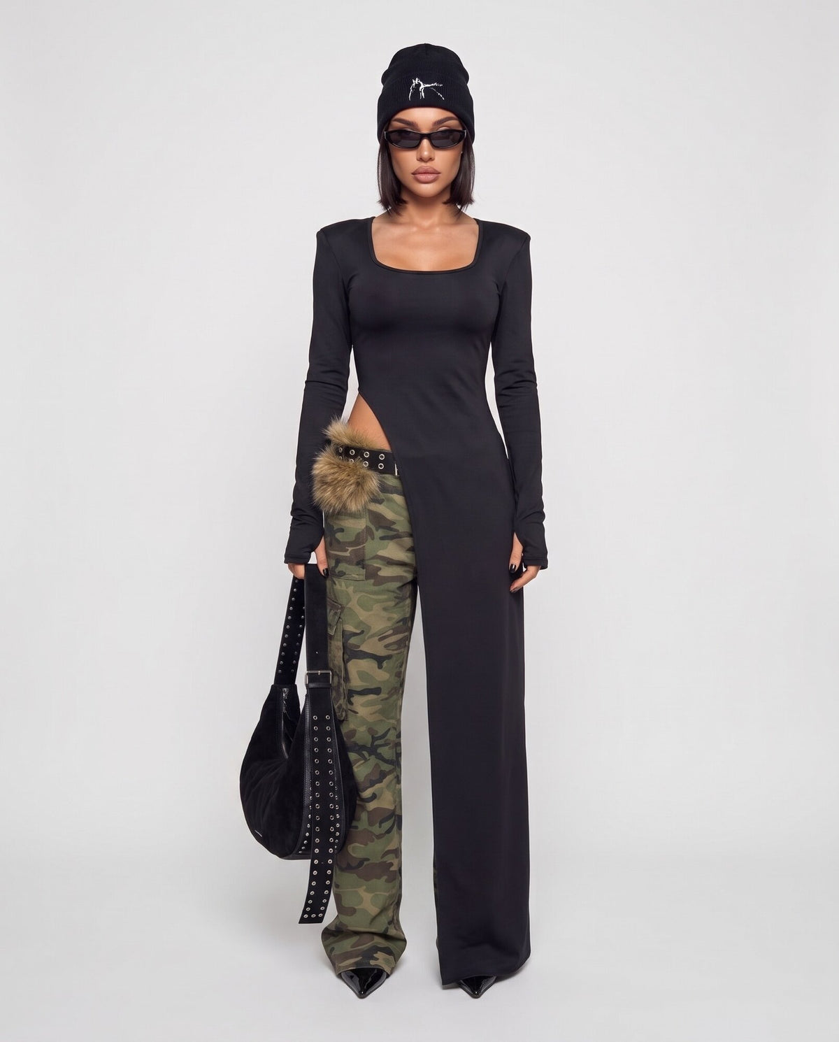 Maglia Dress Knit-Black