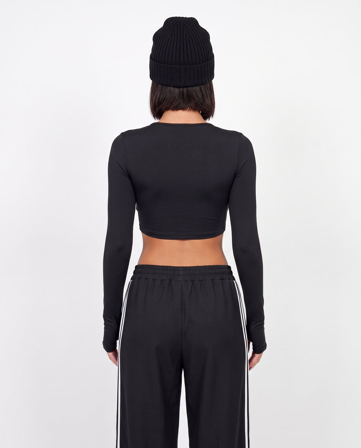 Maglia Crop-Black