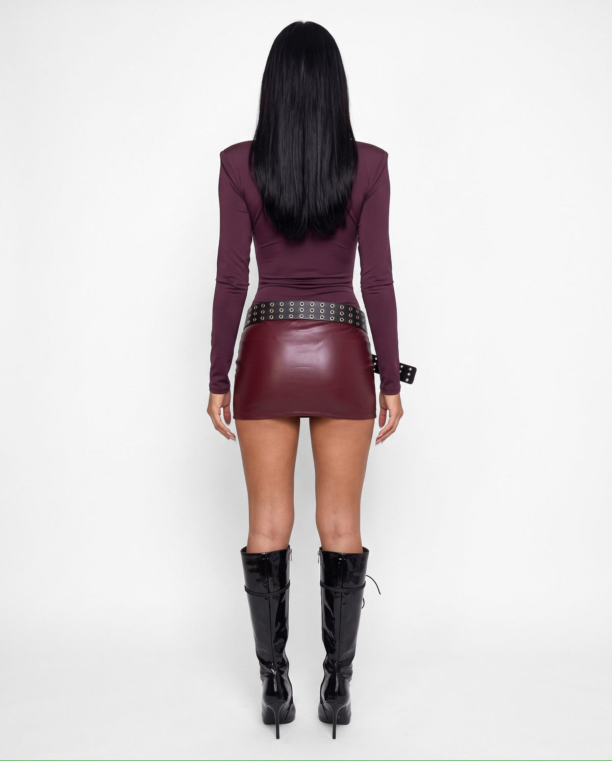 Body Sharp Blazer-Cherry Red