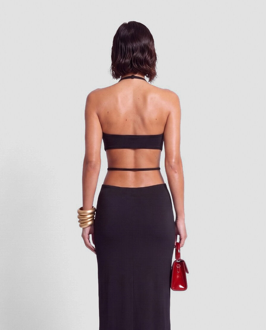 Abito Cut Out-Black