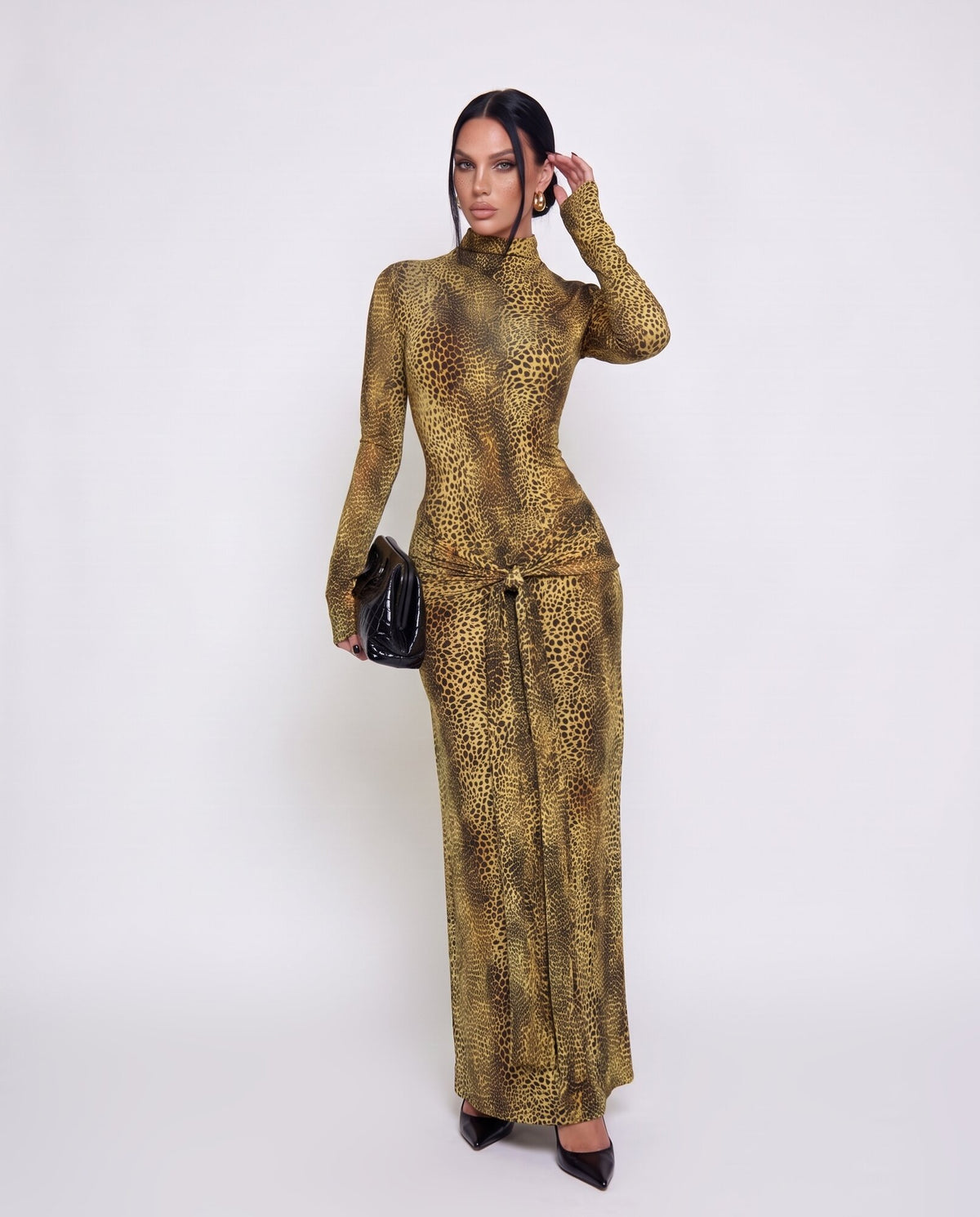 Abito Golden Leopard