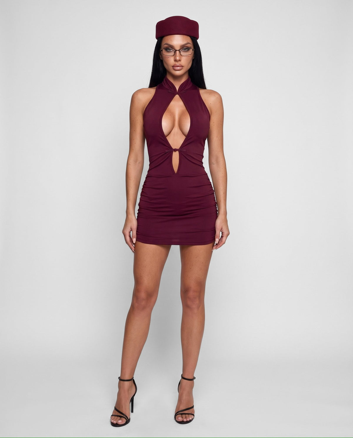 Abito Jade Closure-Red