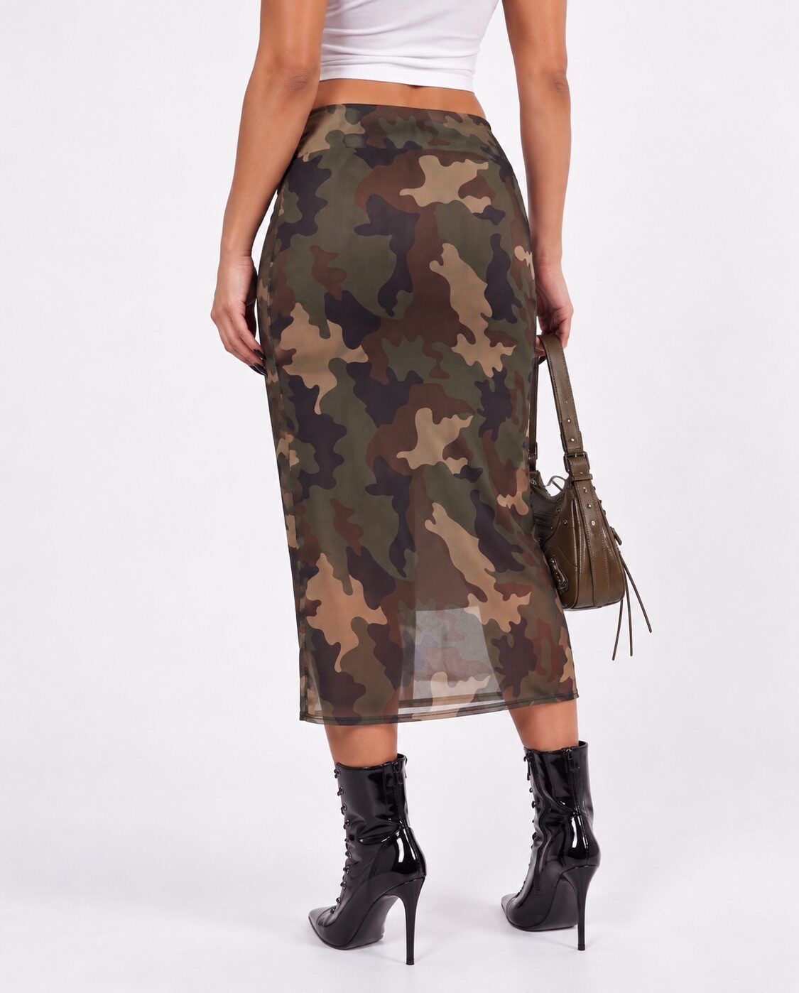 Gonna Sheer Midi-Military