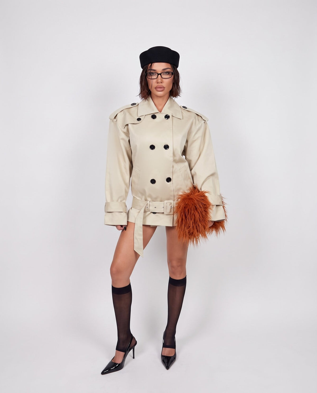 Trench Short Classic-Beige