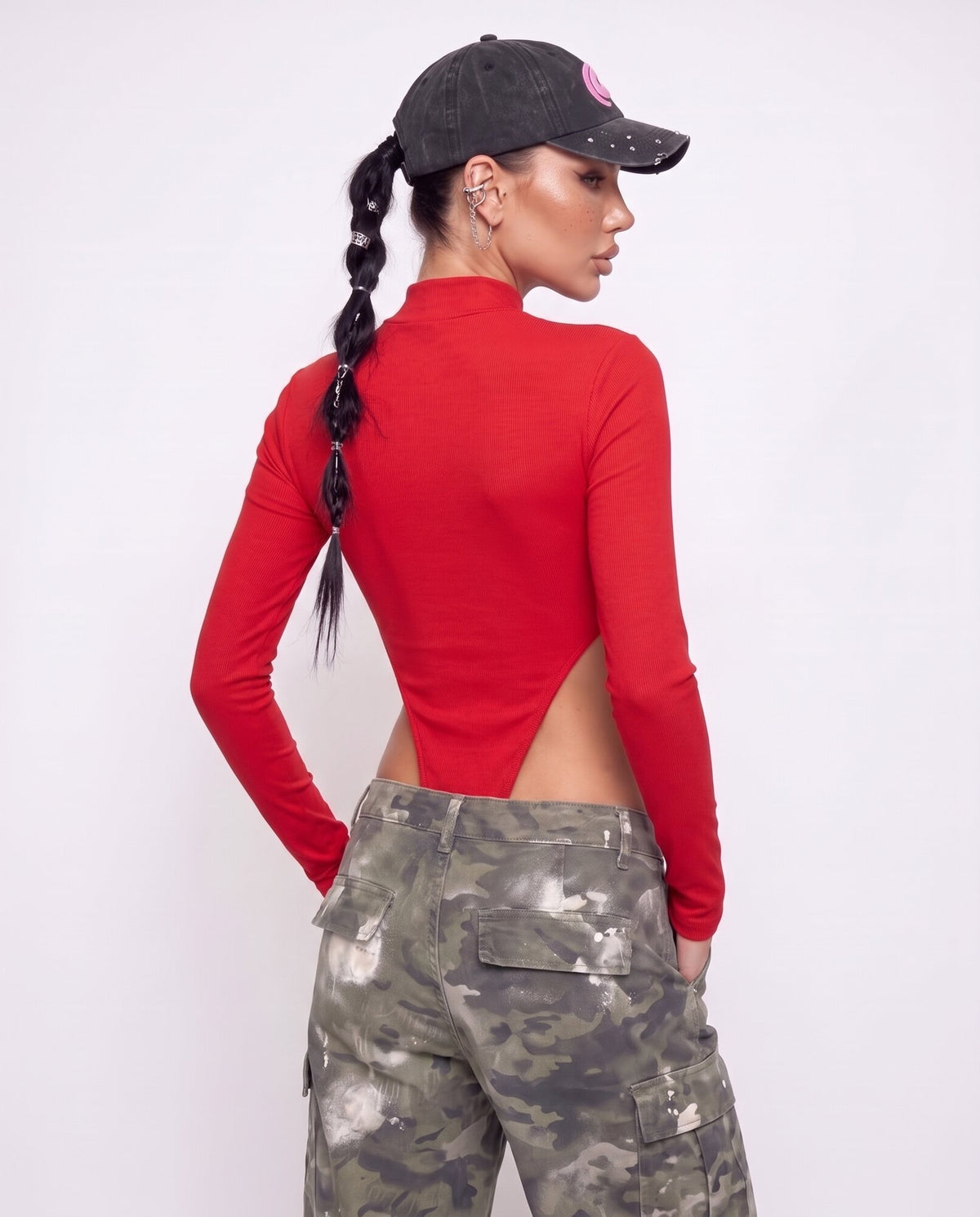 Body Leg Cut-Red