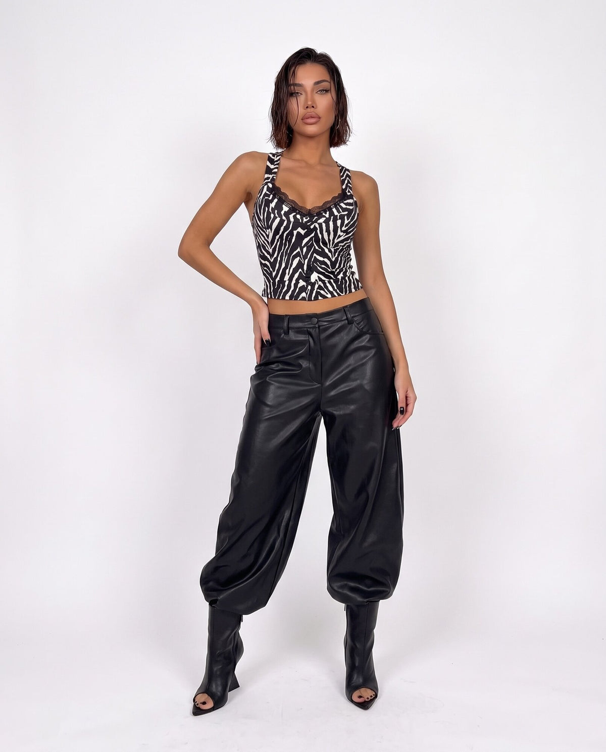 Pantalone Leather Balloon