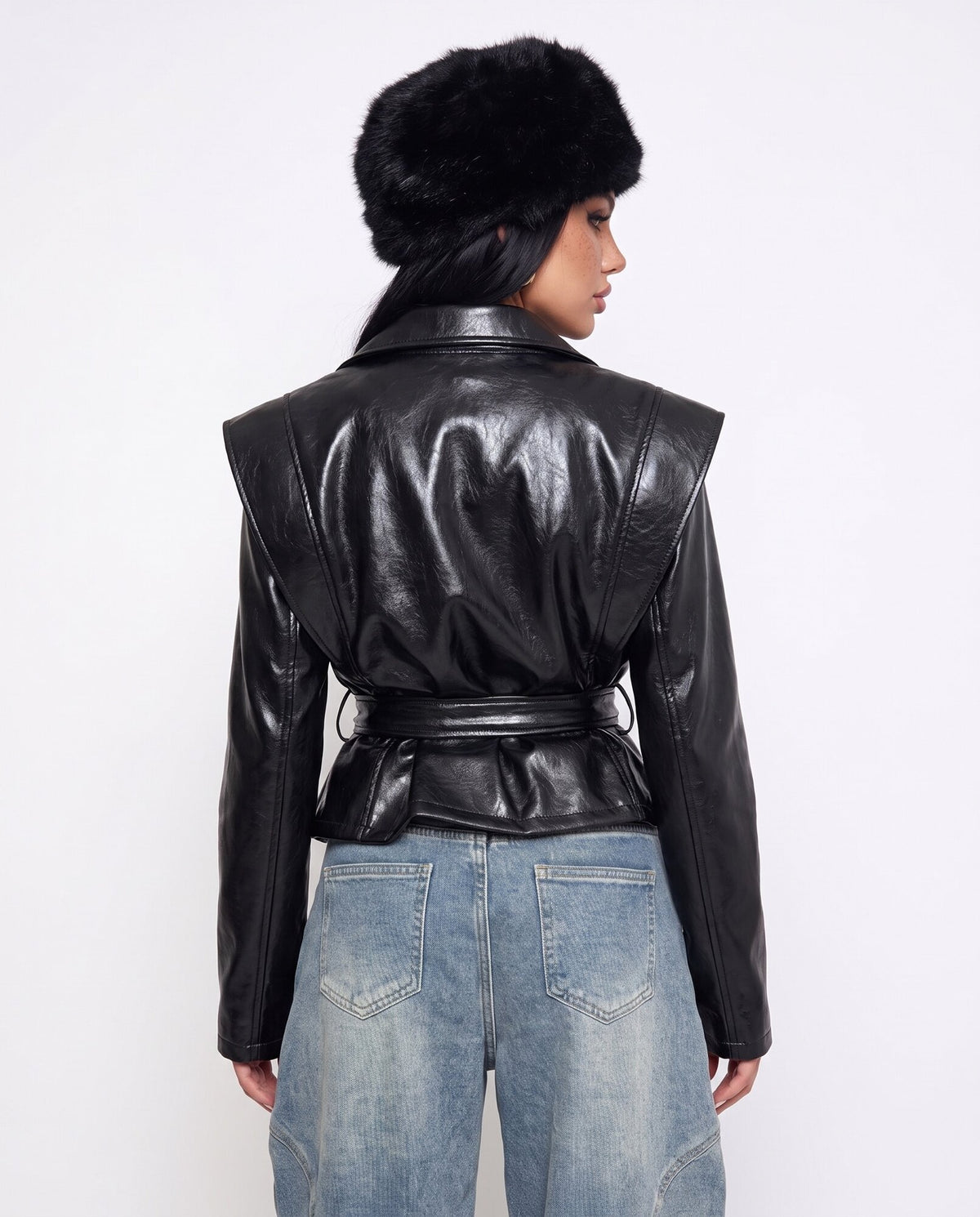 Trench Vintage Leather-Black