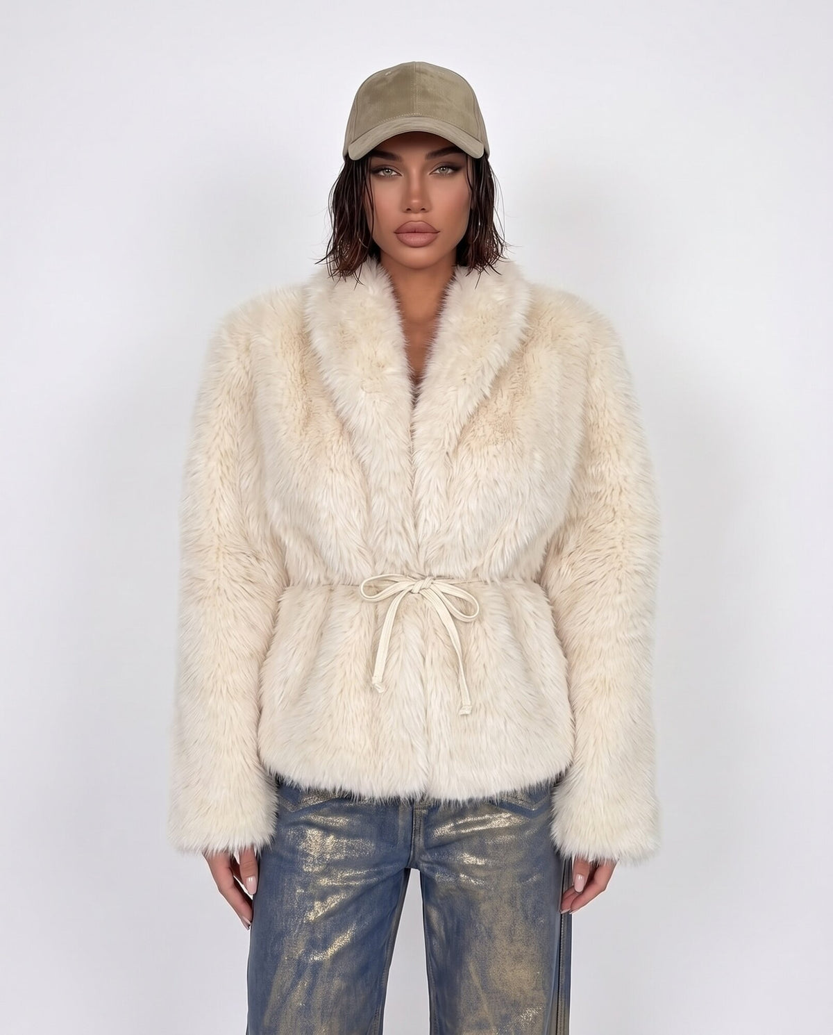 Pelliccia It Girl-Panna