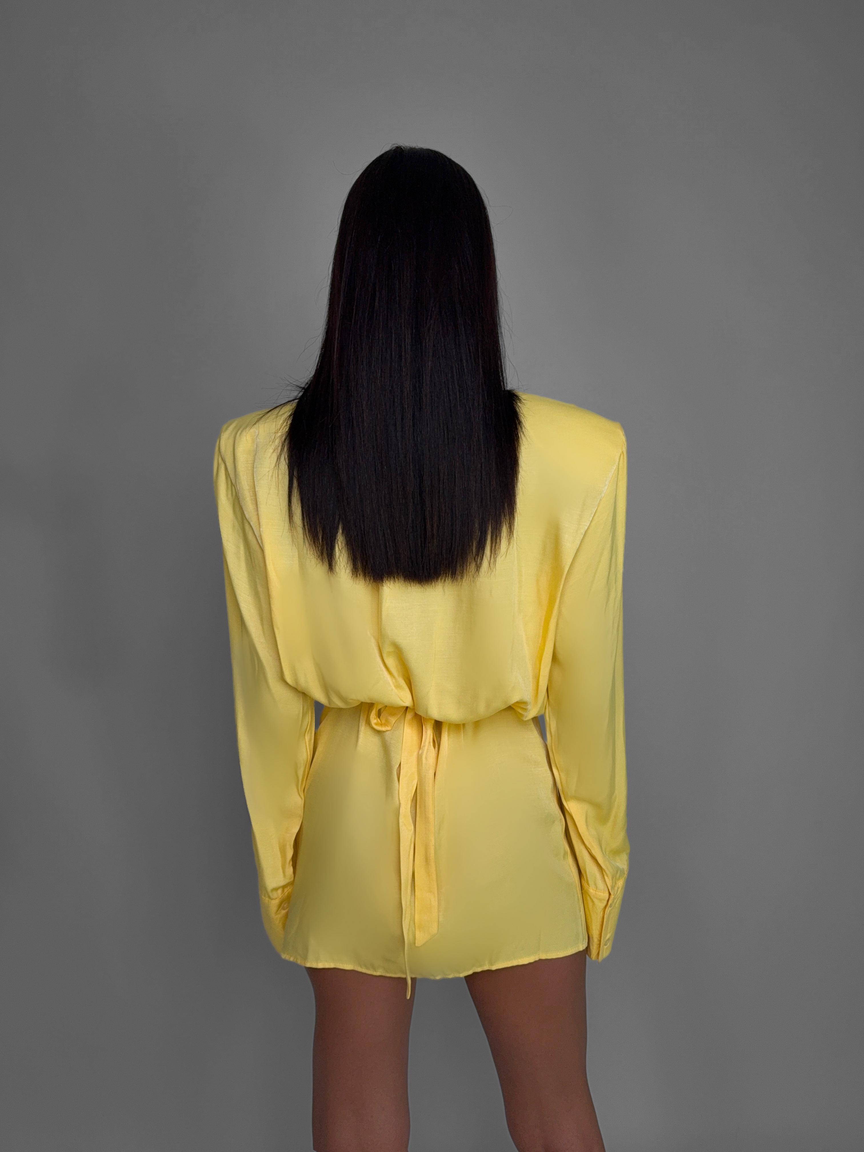 Abito Structured Shirt-Yellow
