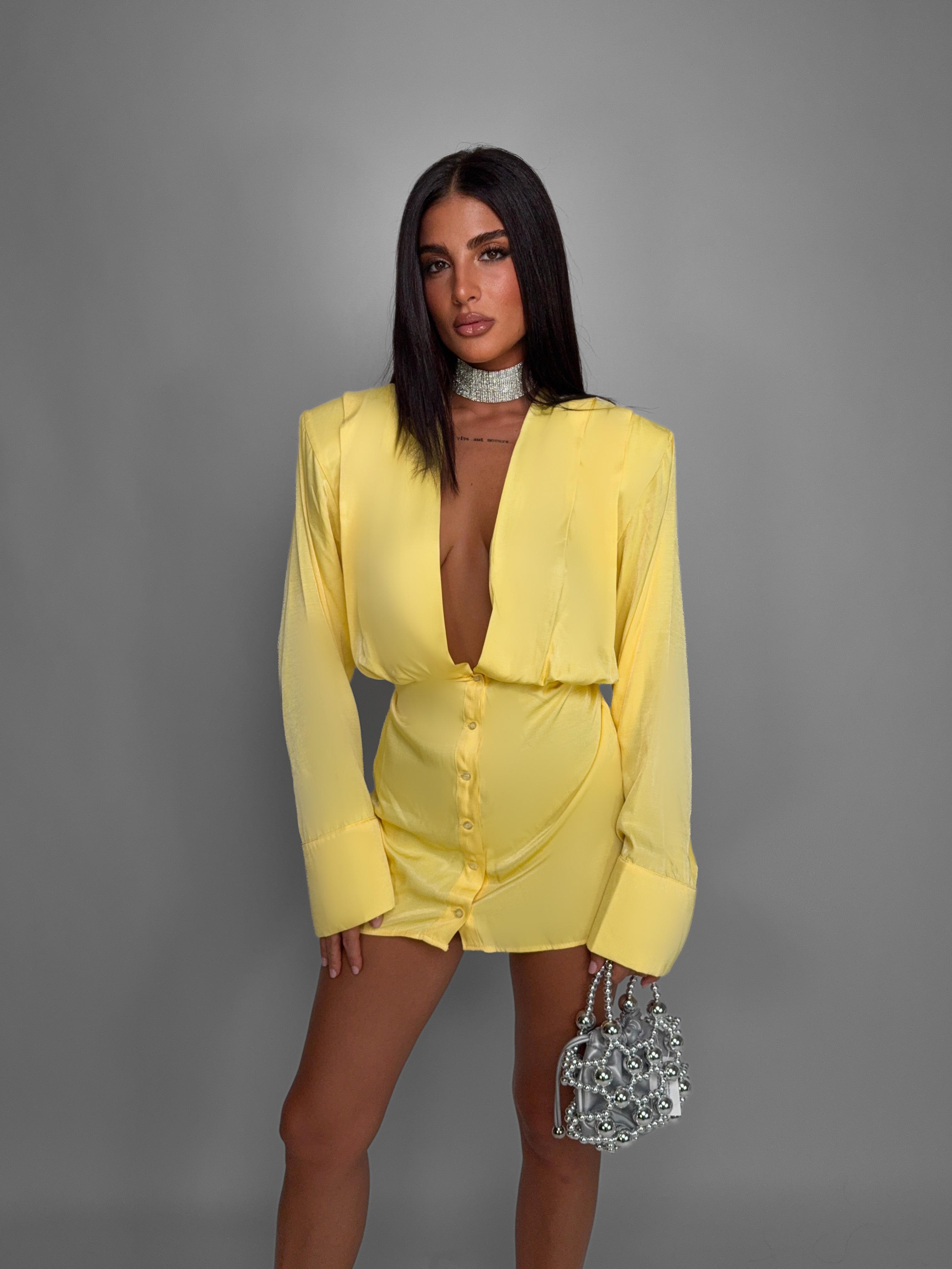 Abito Structured Shirt-Yellow