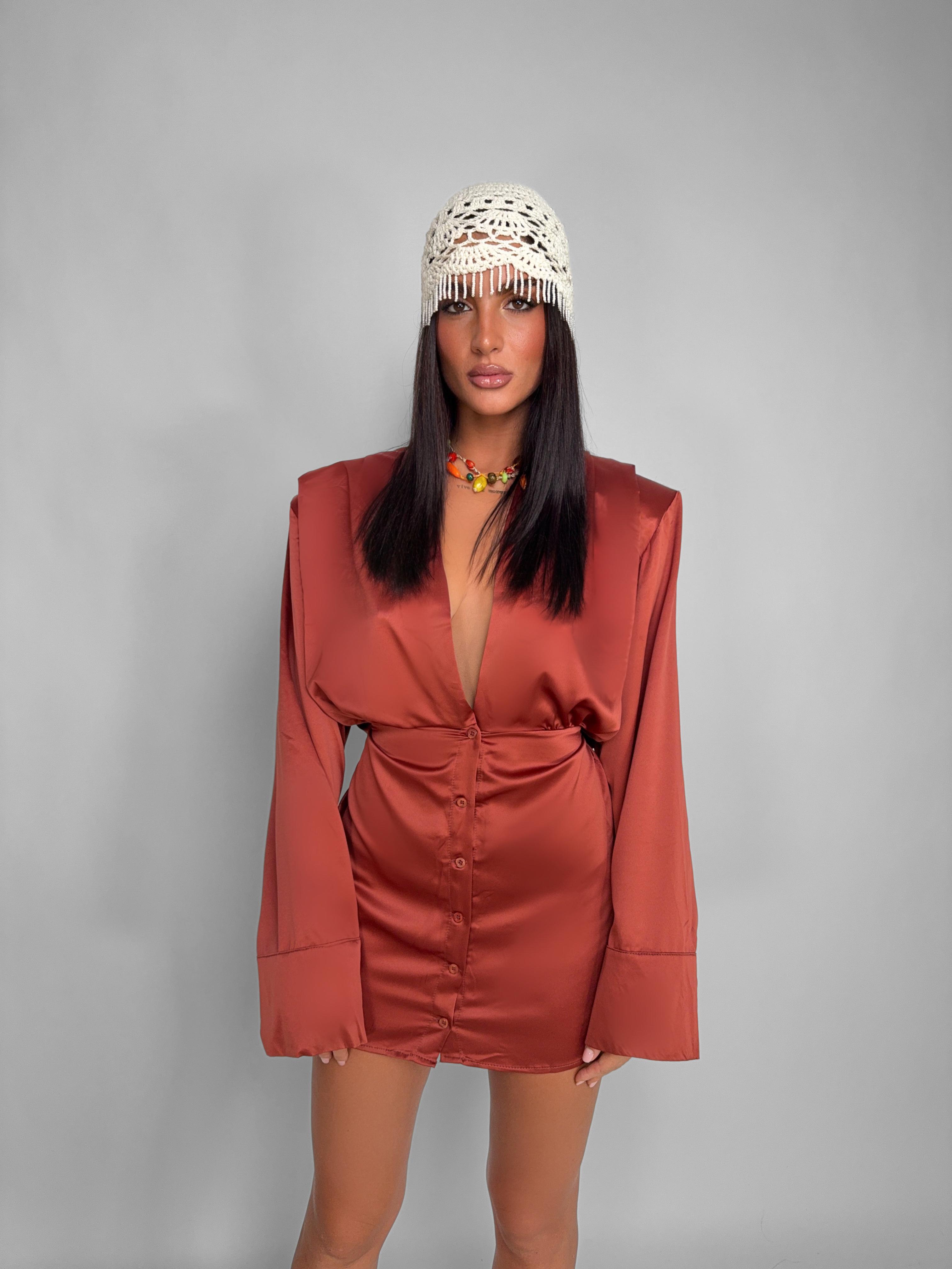 Abito Structured Shirt-Ruggine