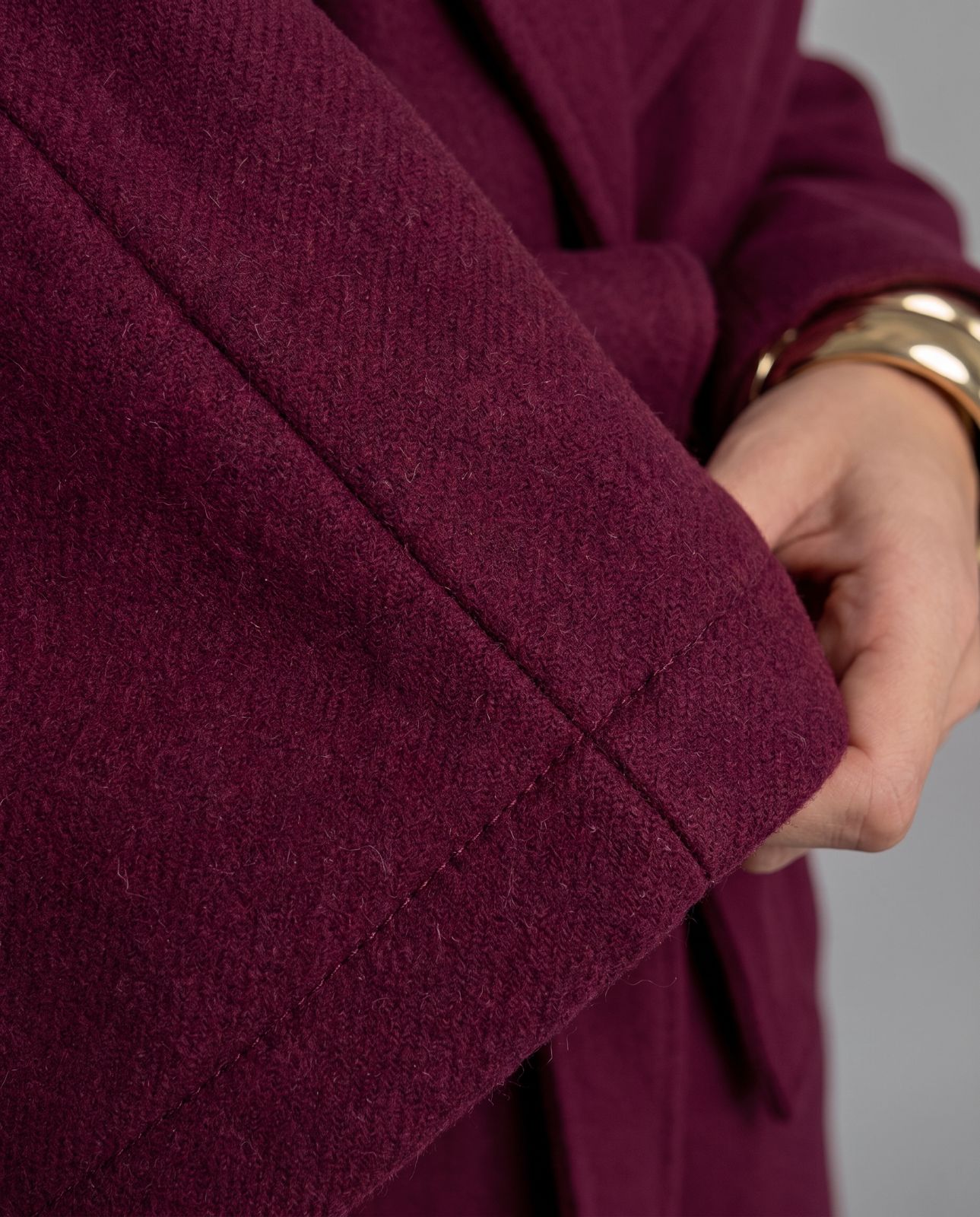 Wrap Coat - Cherry Red