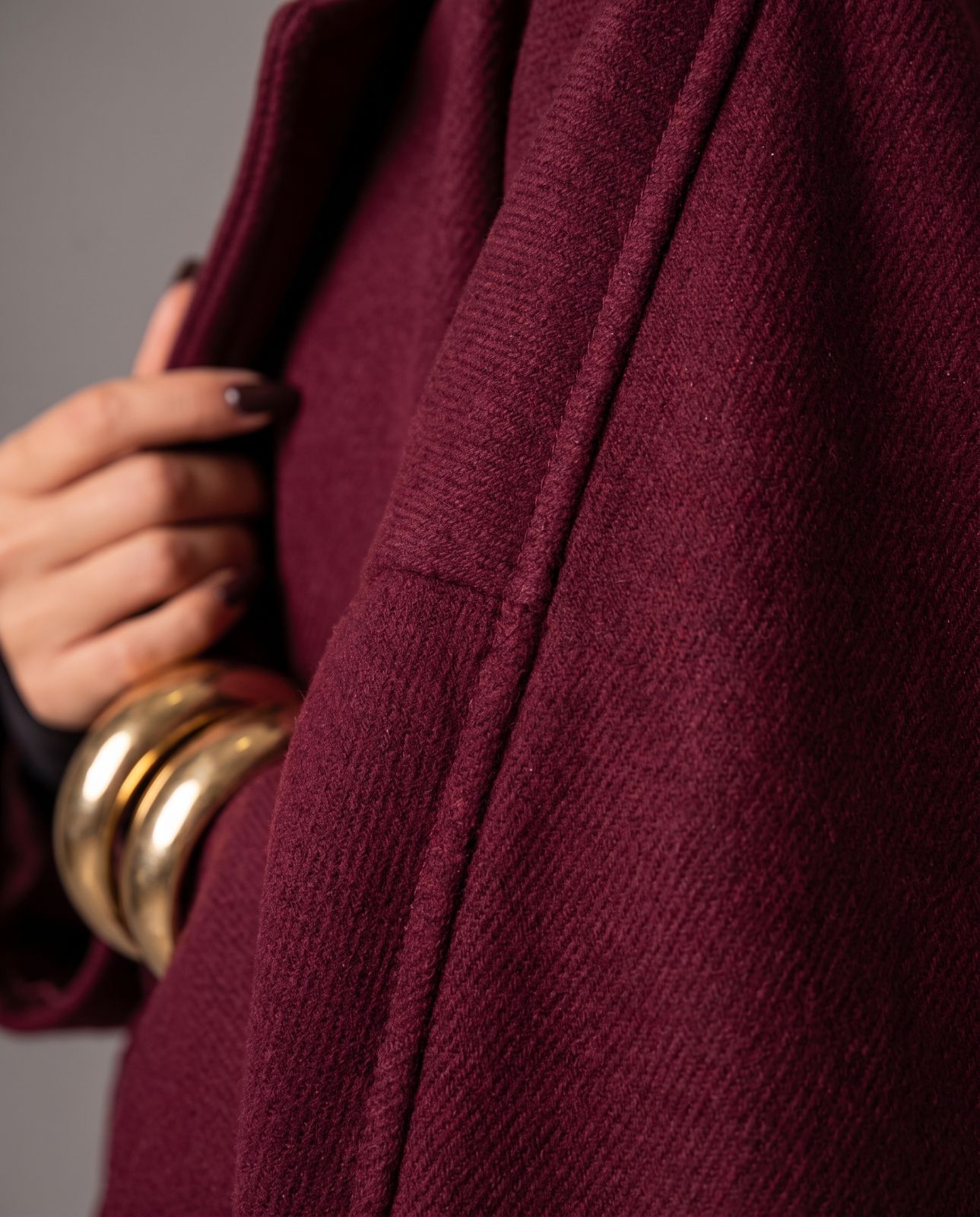 Wrap Coat - Cherry Red