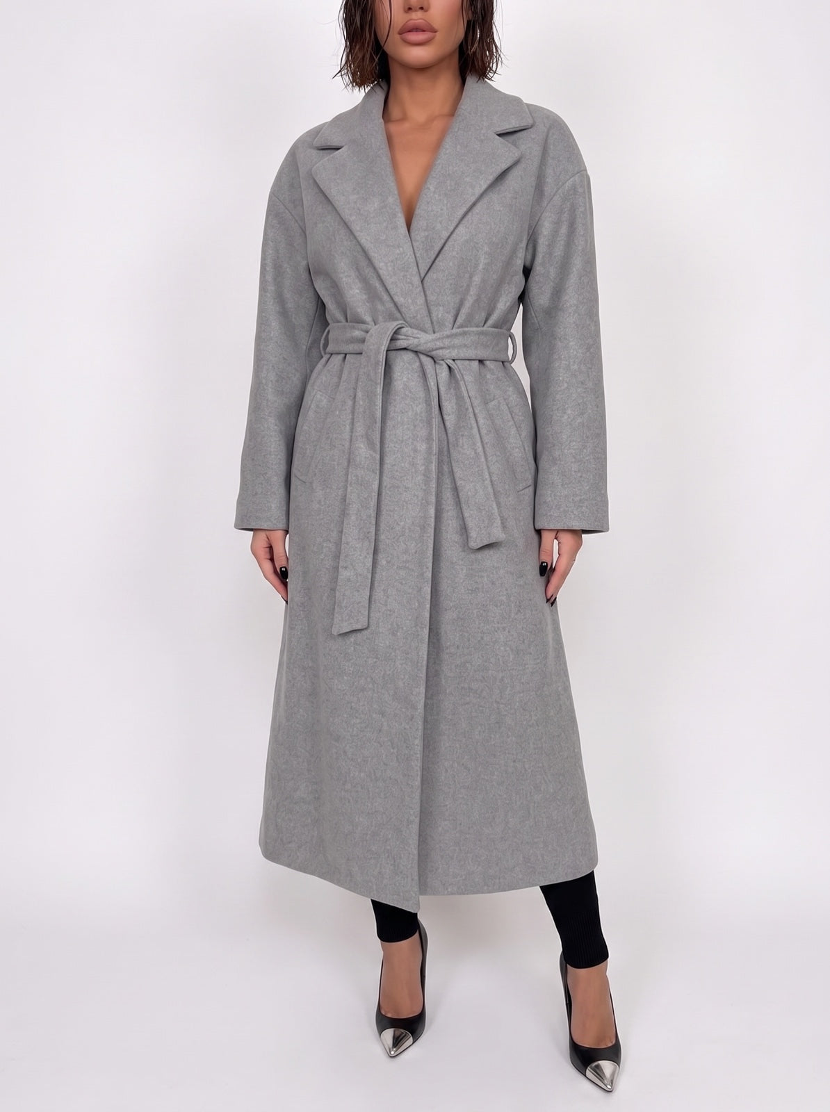 Wrap Coat - Grey
