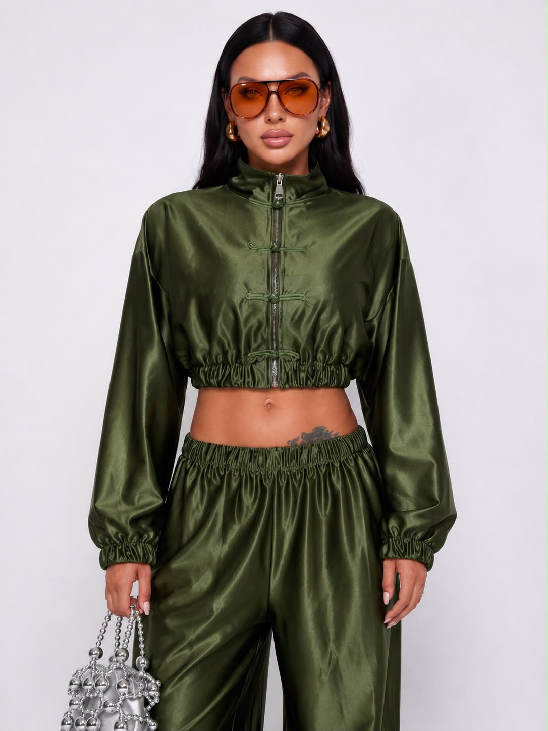 Completo Kor silk - Green