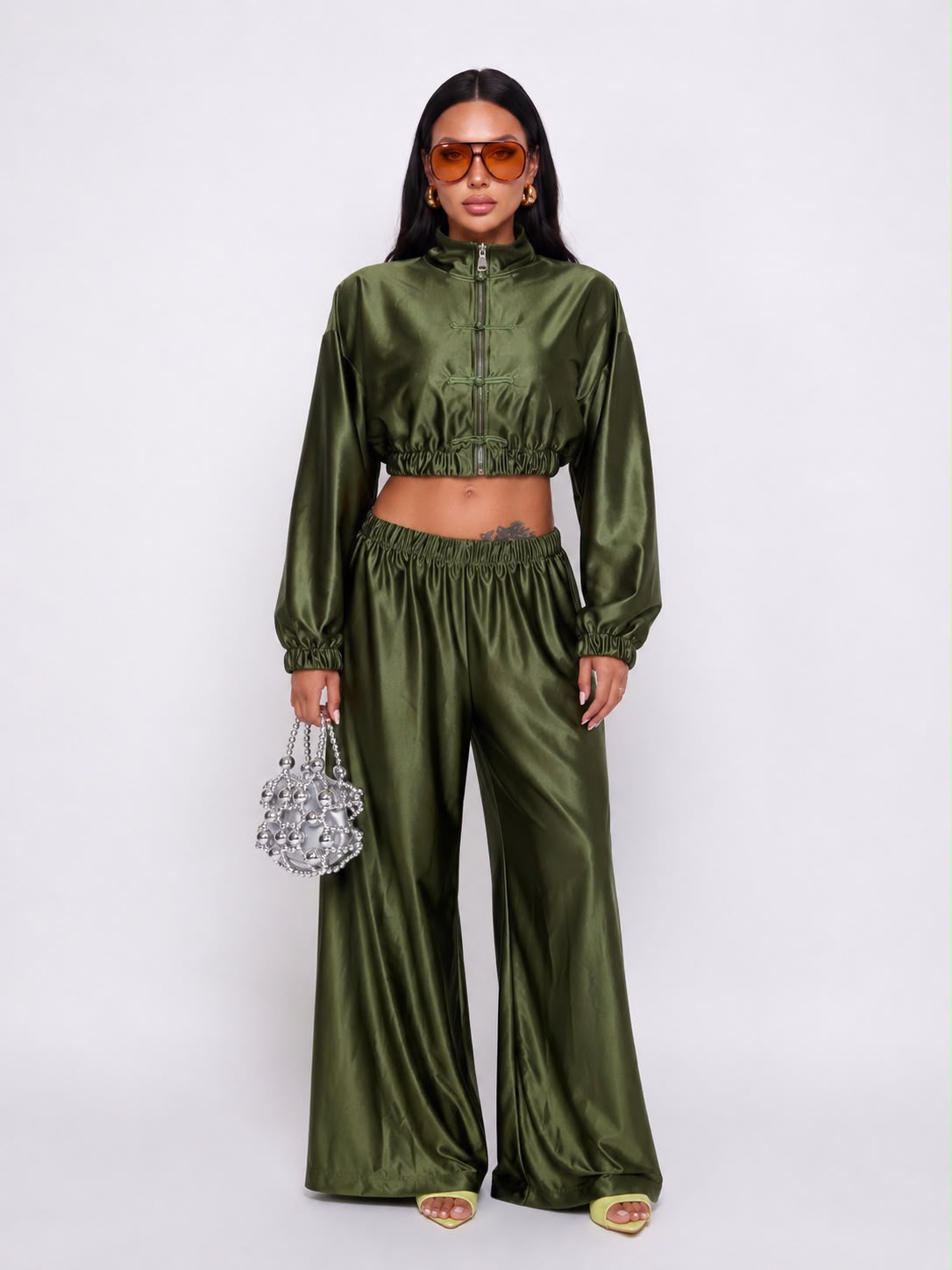 Completo Kor silk - Green