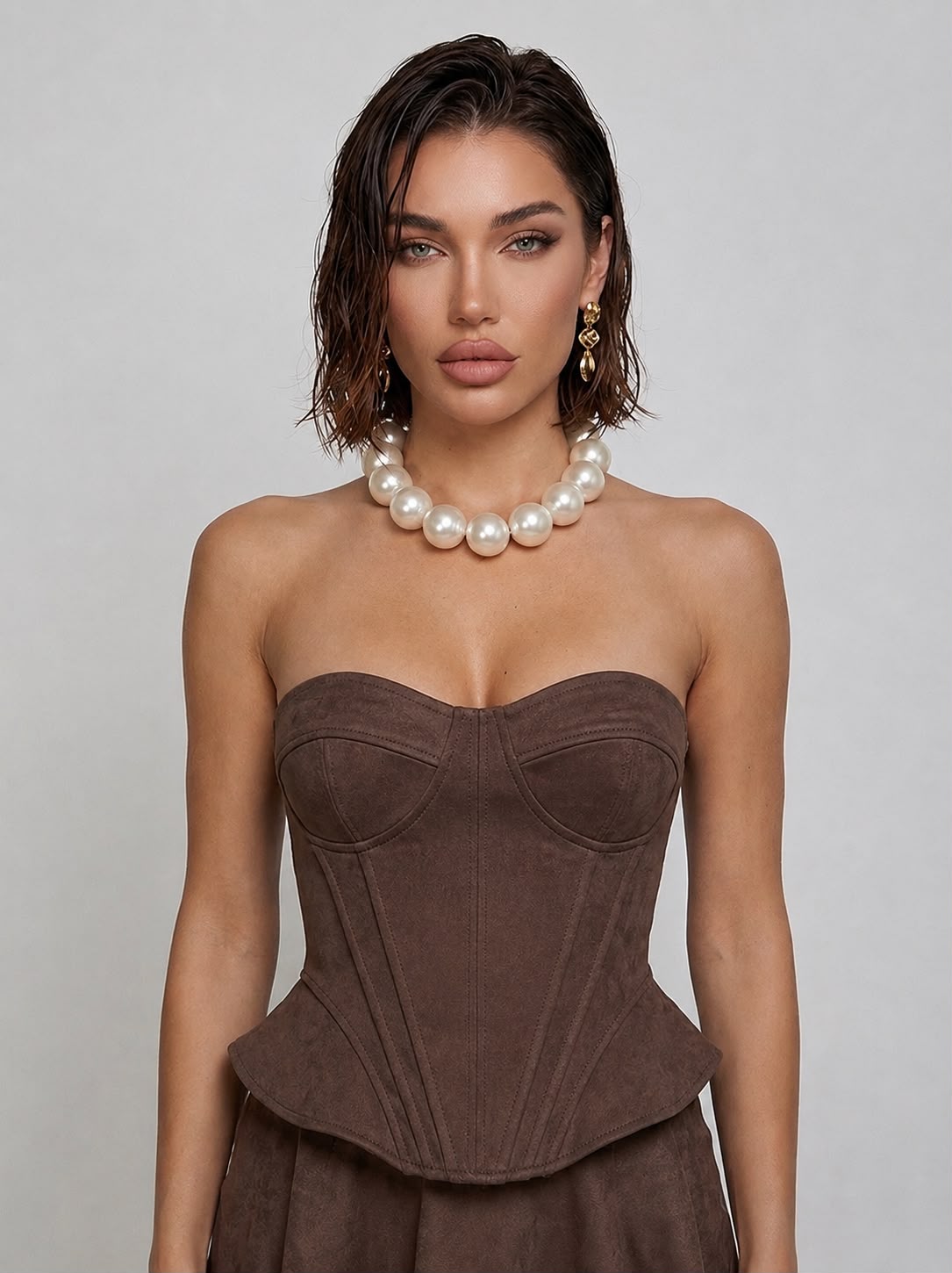 Top Suede Mood - Brown