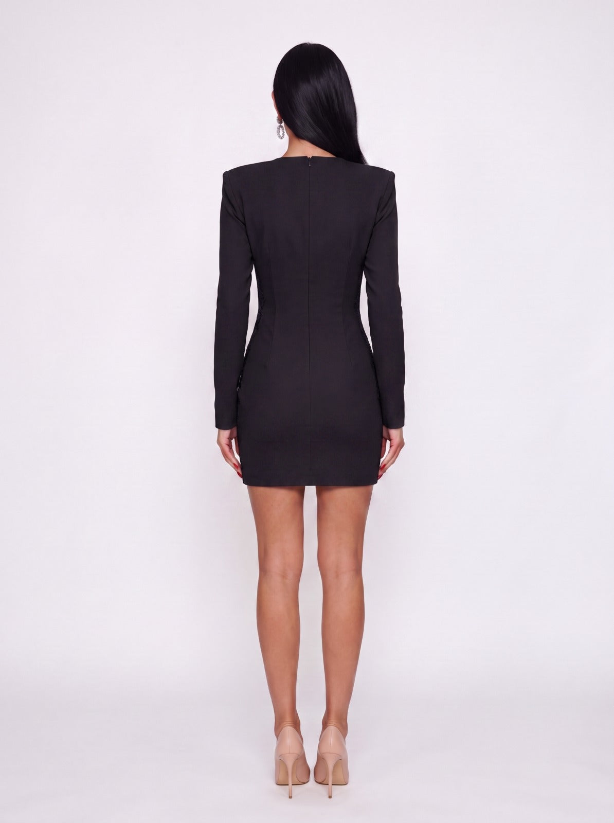Abito Lace Overlay-Black