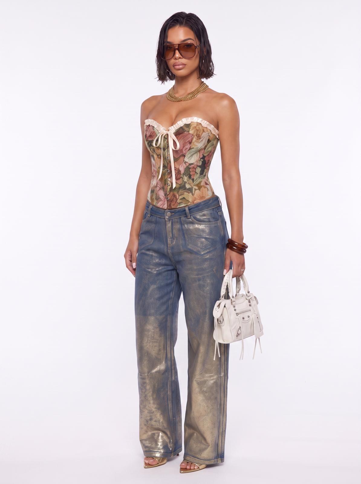 Gold Mapping Jeans