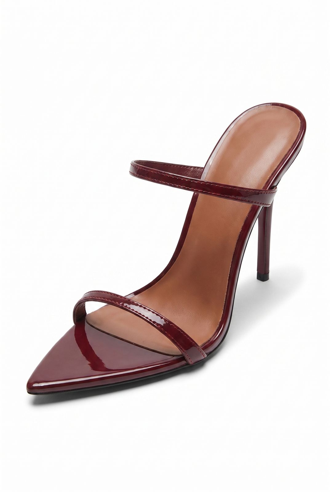 Sandalo Slim Buckle-Cherry Red