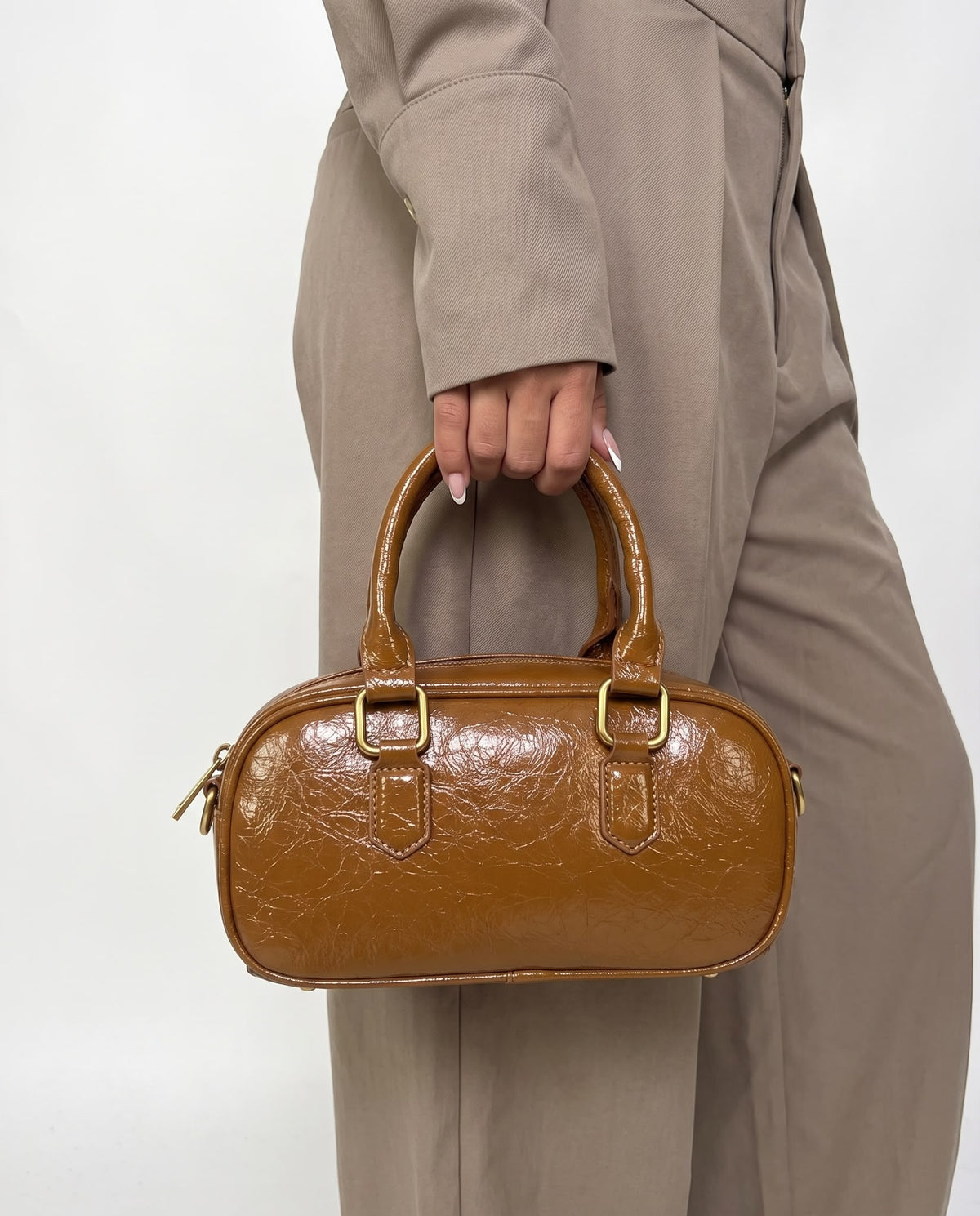 Borsa Leather Glow-Brown