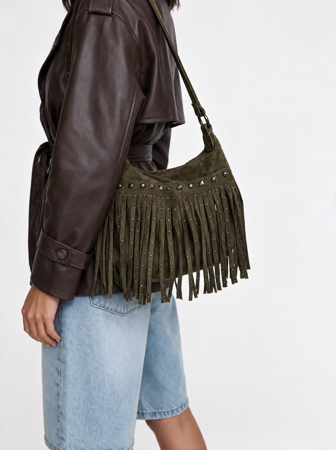 Borsa Studded Rebel-Green