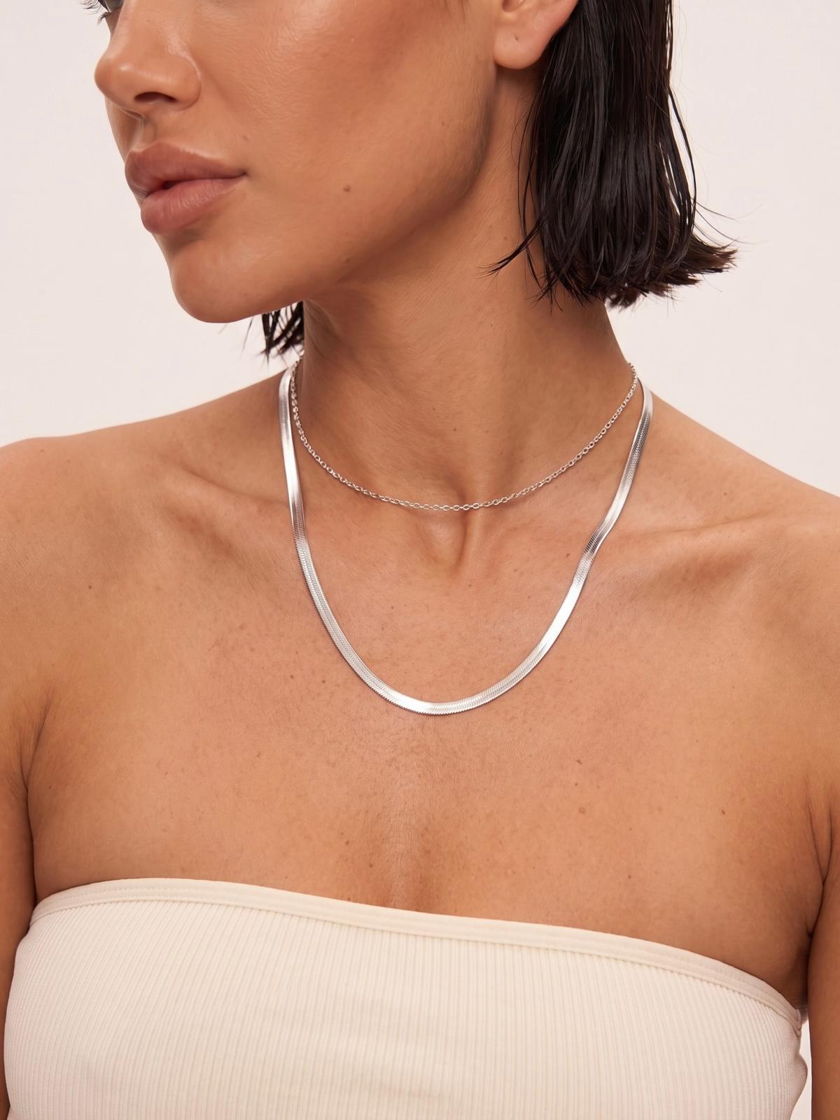 Collar Double Glow-Silver