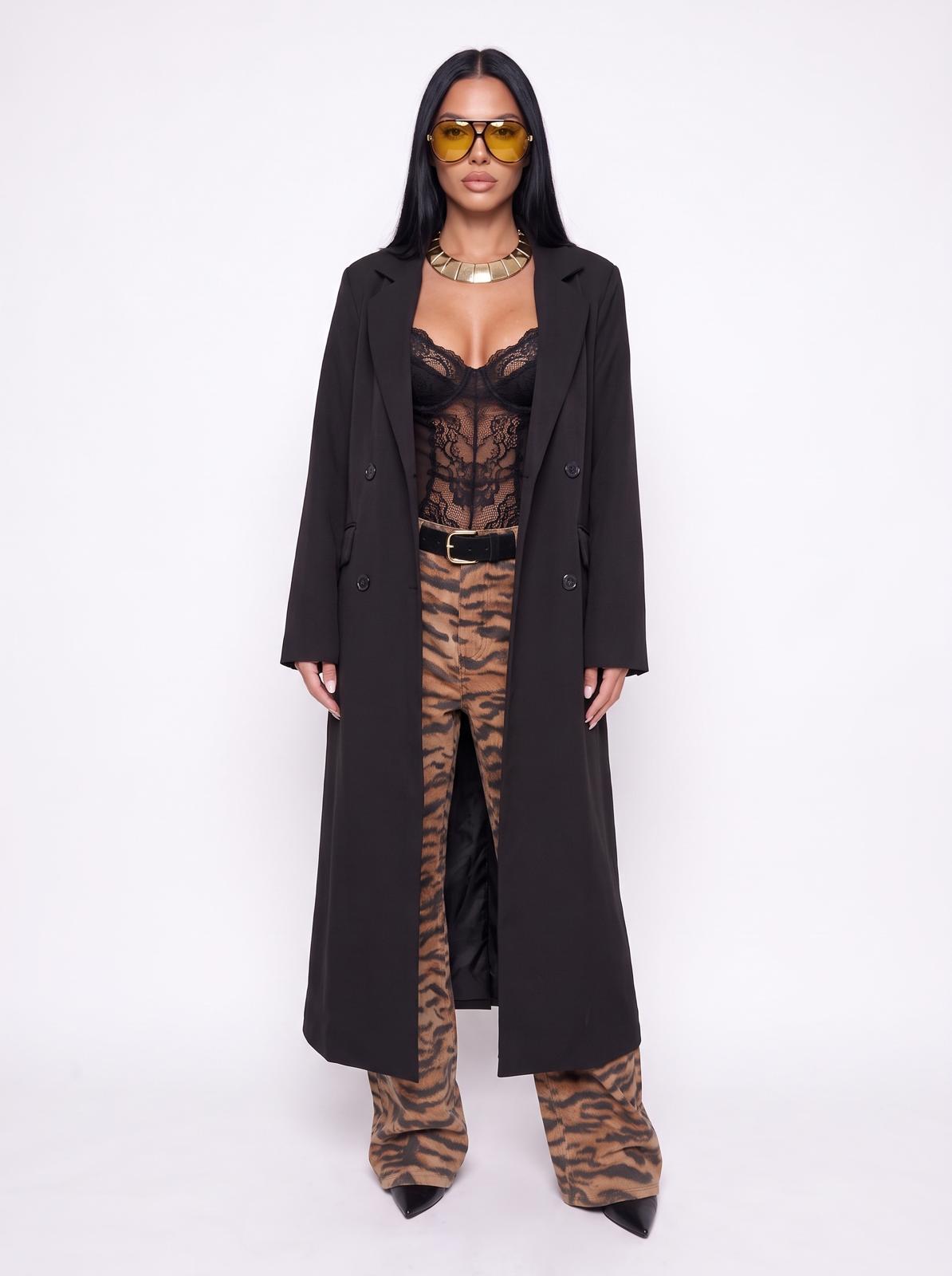 Blazer Long Shape-Black