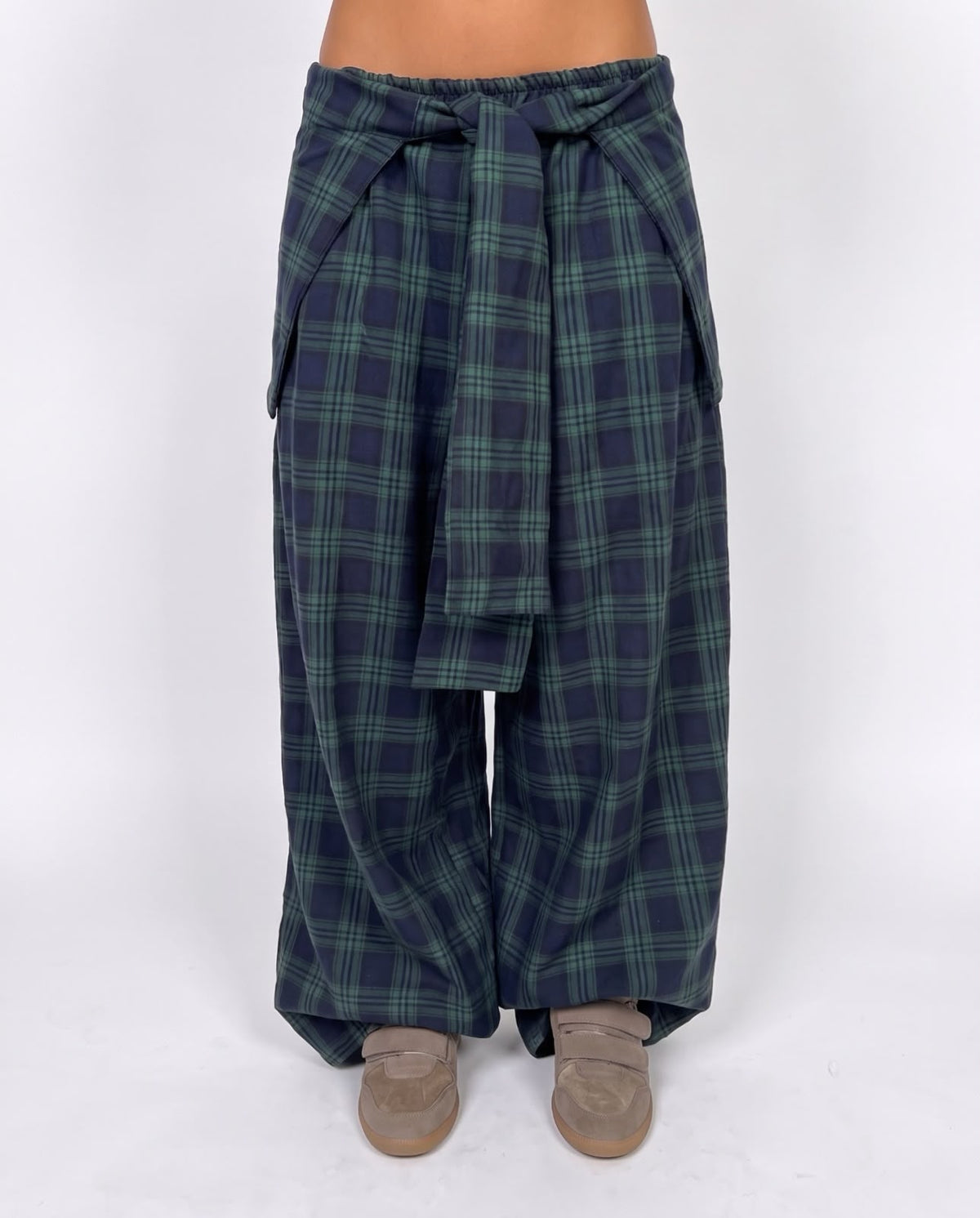 Pantalone Check Overlay