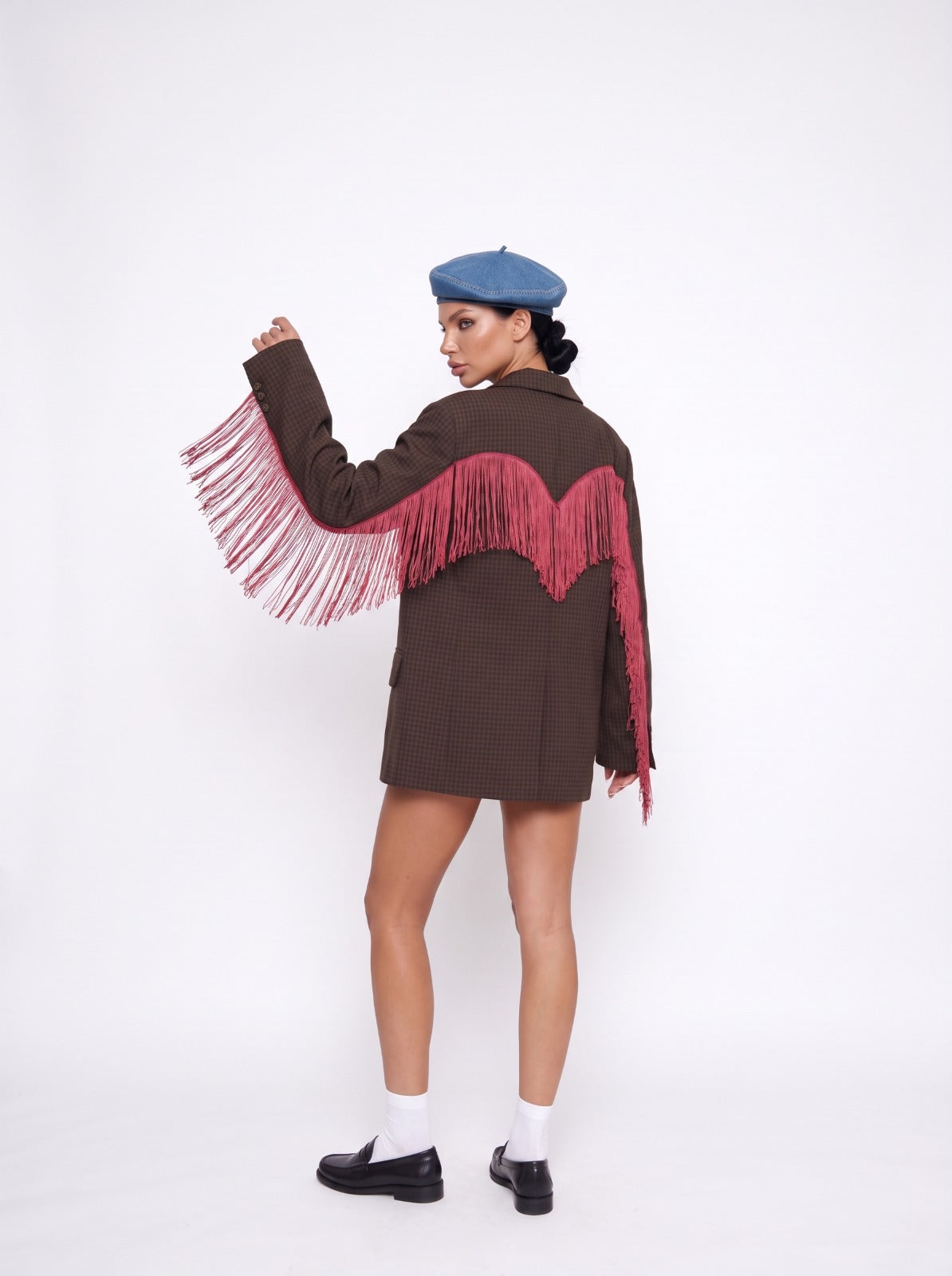 Blazer Red Fringe