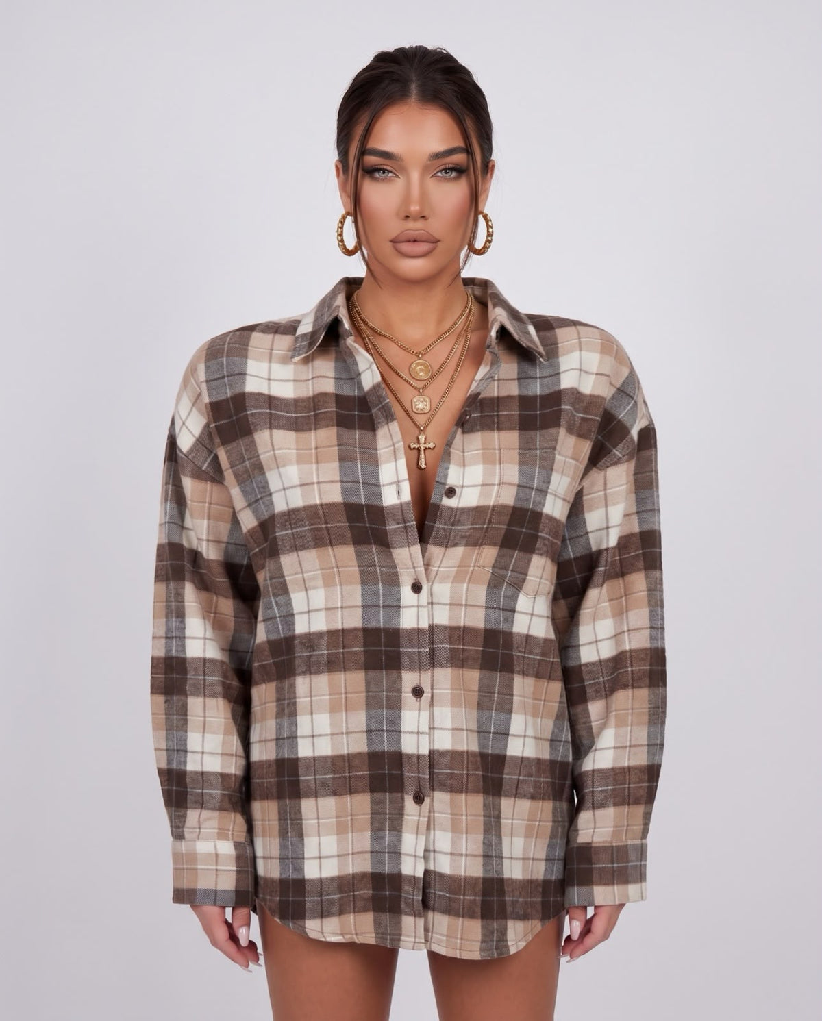 Country Check Shirt - Brown