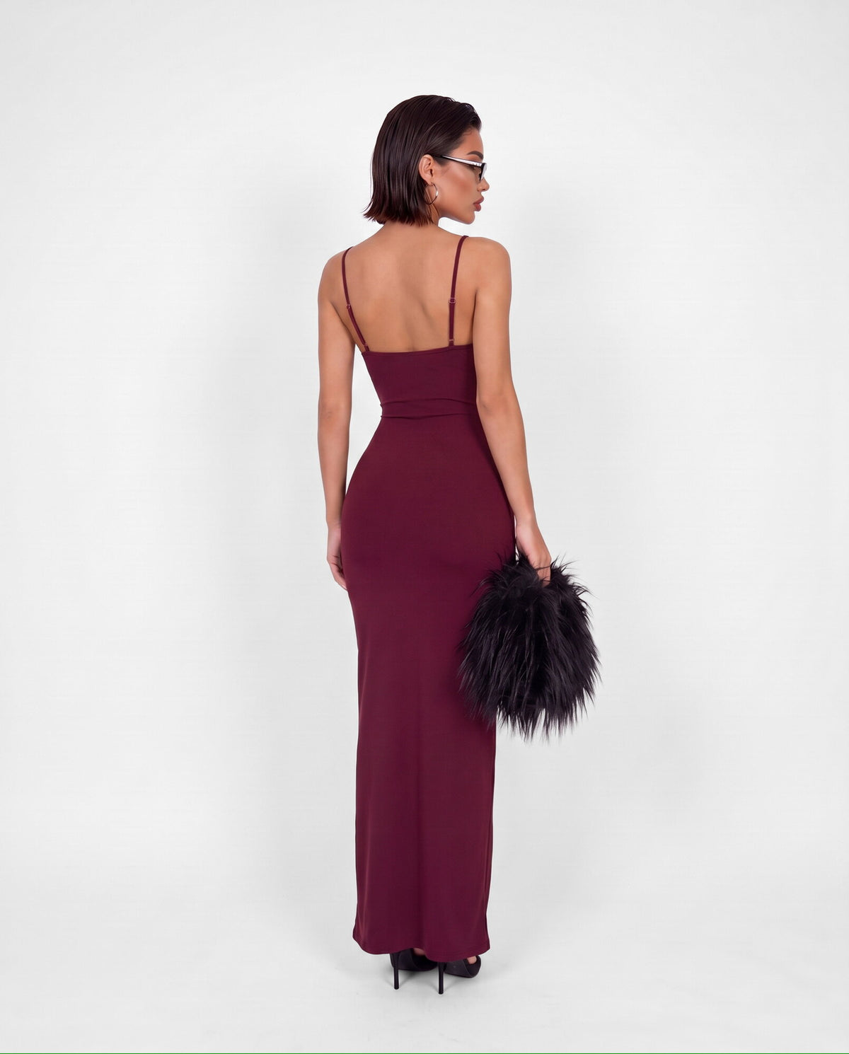 Abito Long Essential-Cherry Red