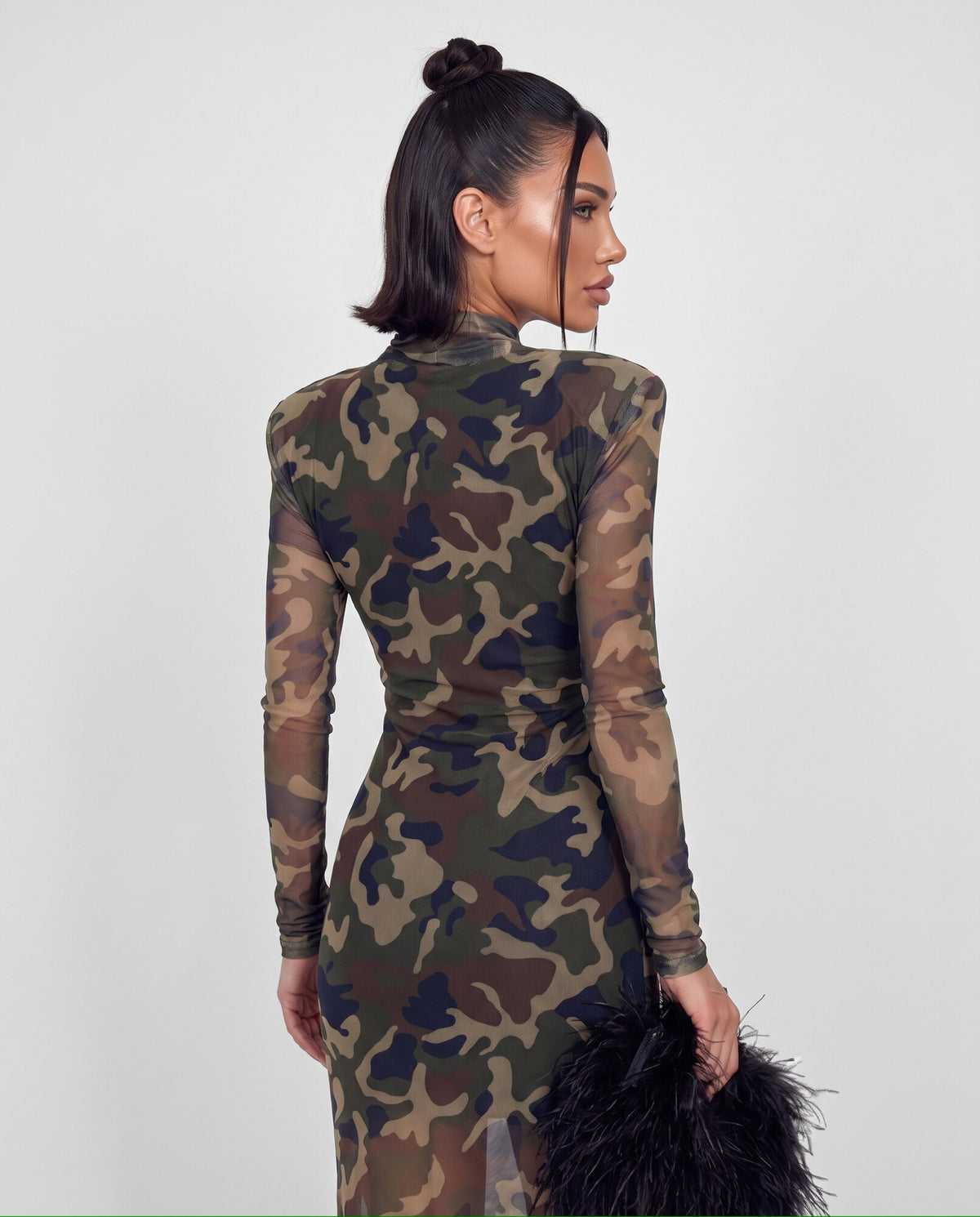 Abito Wild Maxi-Army Green