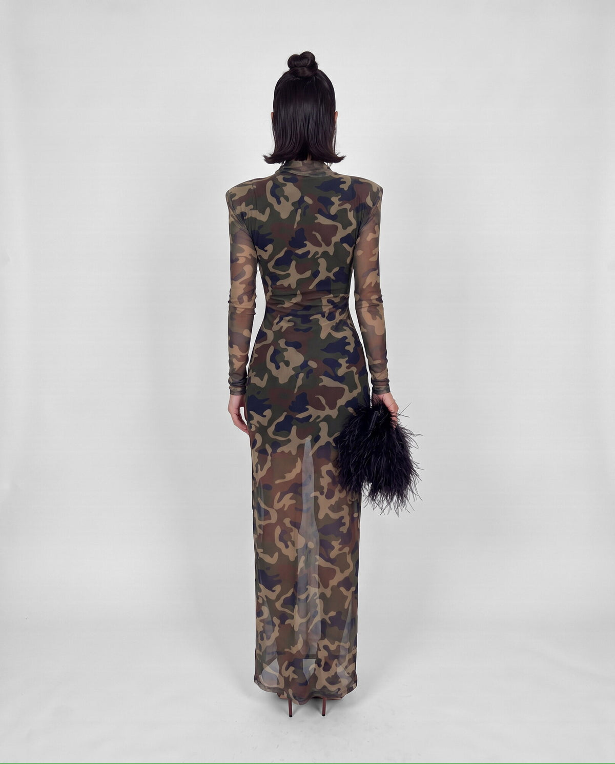 Abito Wild Maxi-Army Green