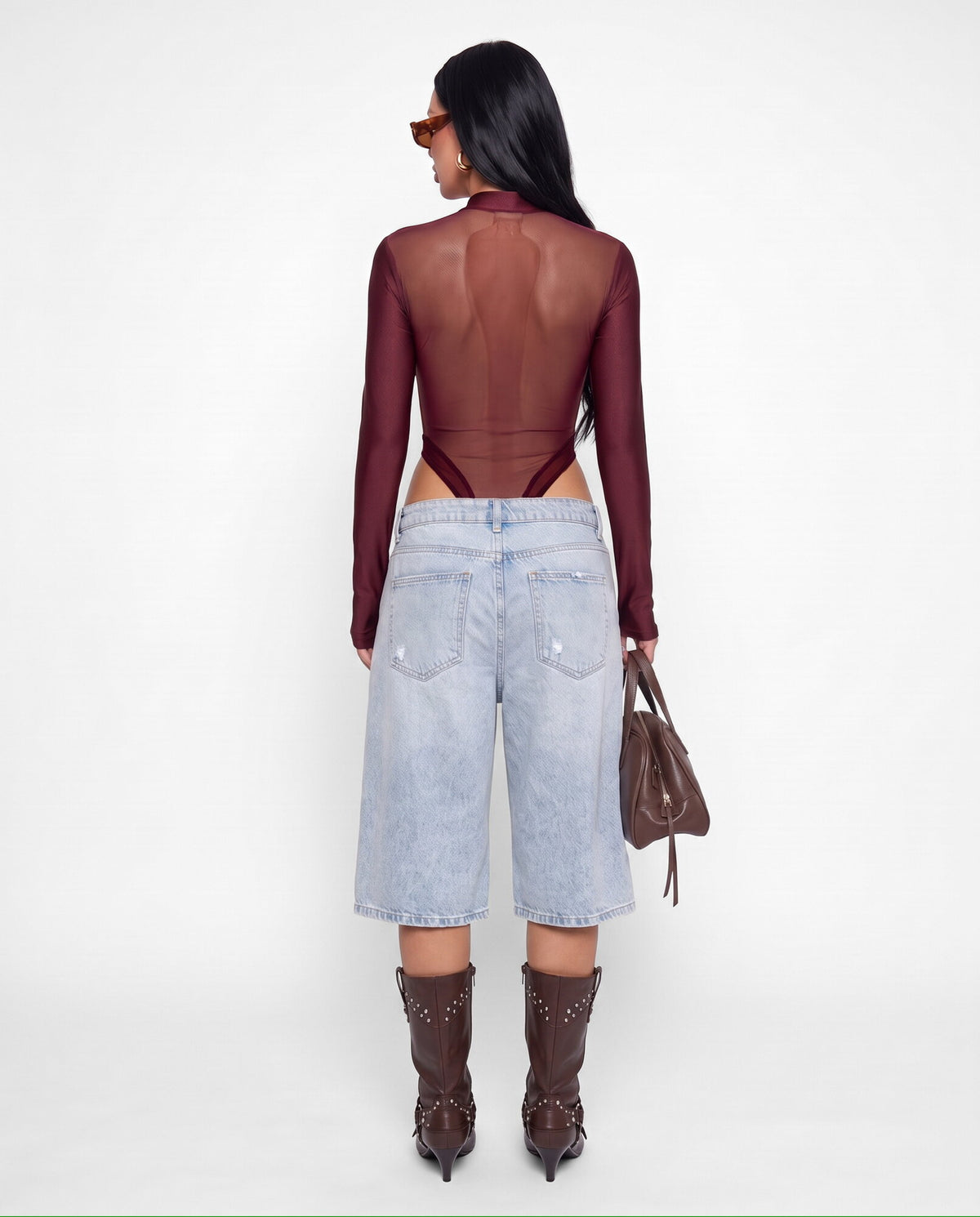 Body Sheer V-Cherry Red