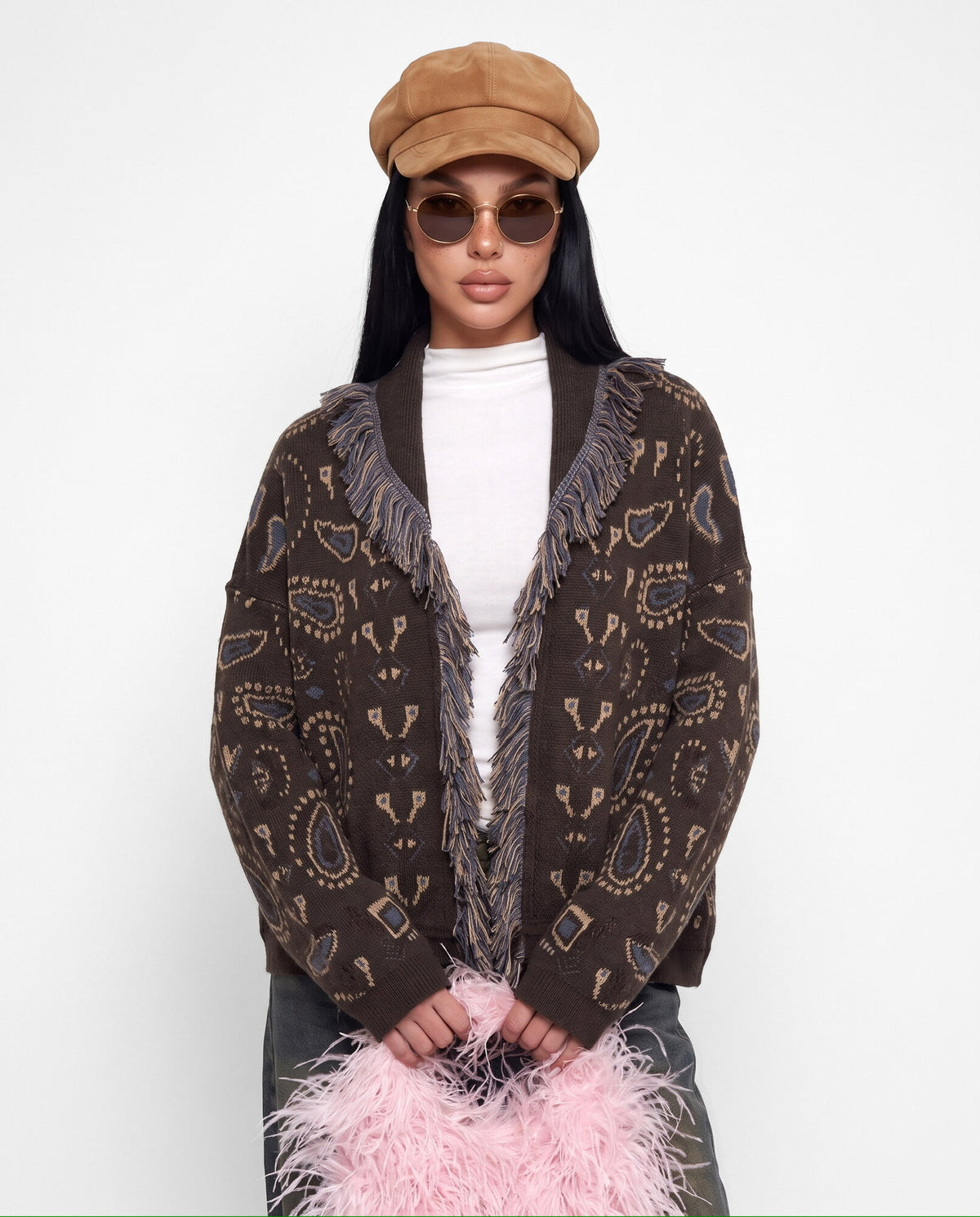Cardigan Cozy Knit-Brown