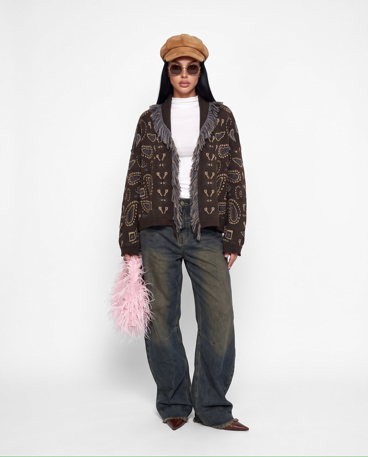Cardigan Cozy Knit-Brown