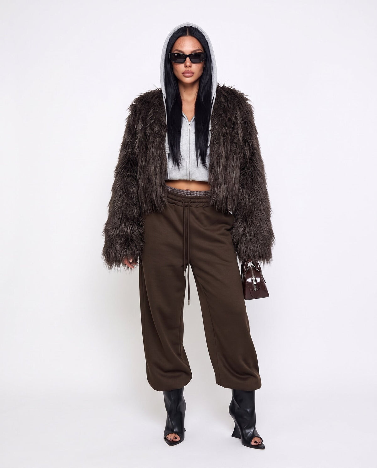 Pantalone Brown Check