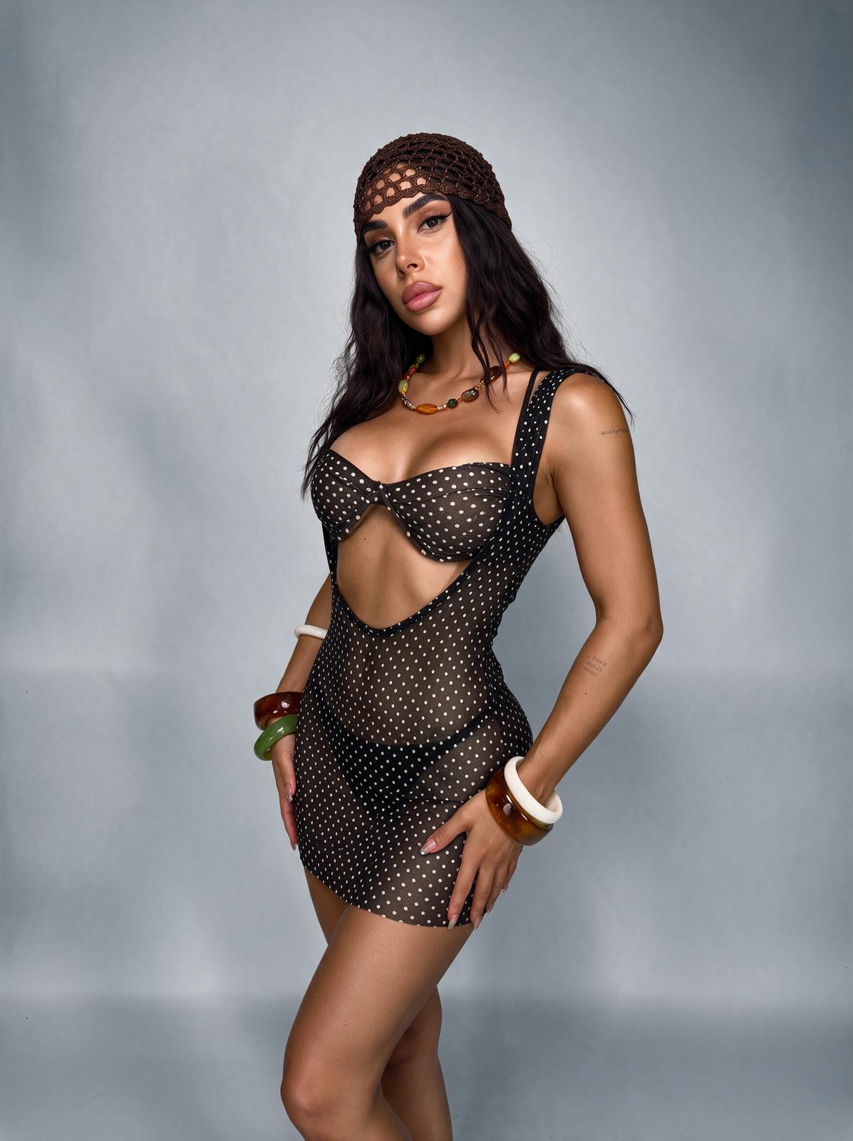 Set Copricostume+Bandana Betty-Black