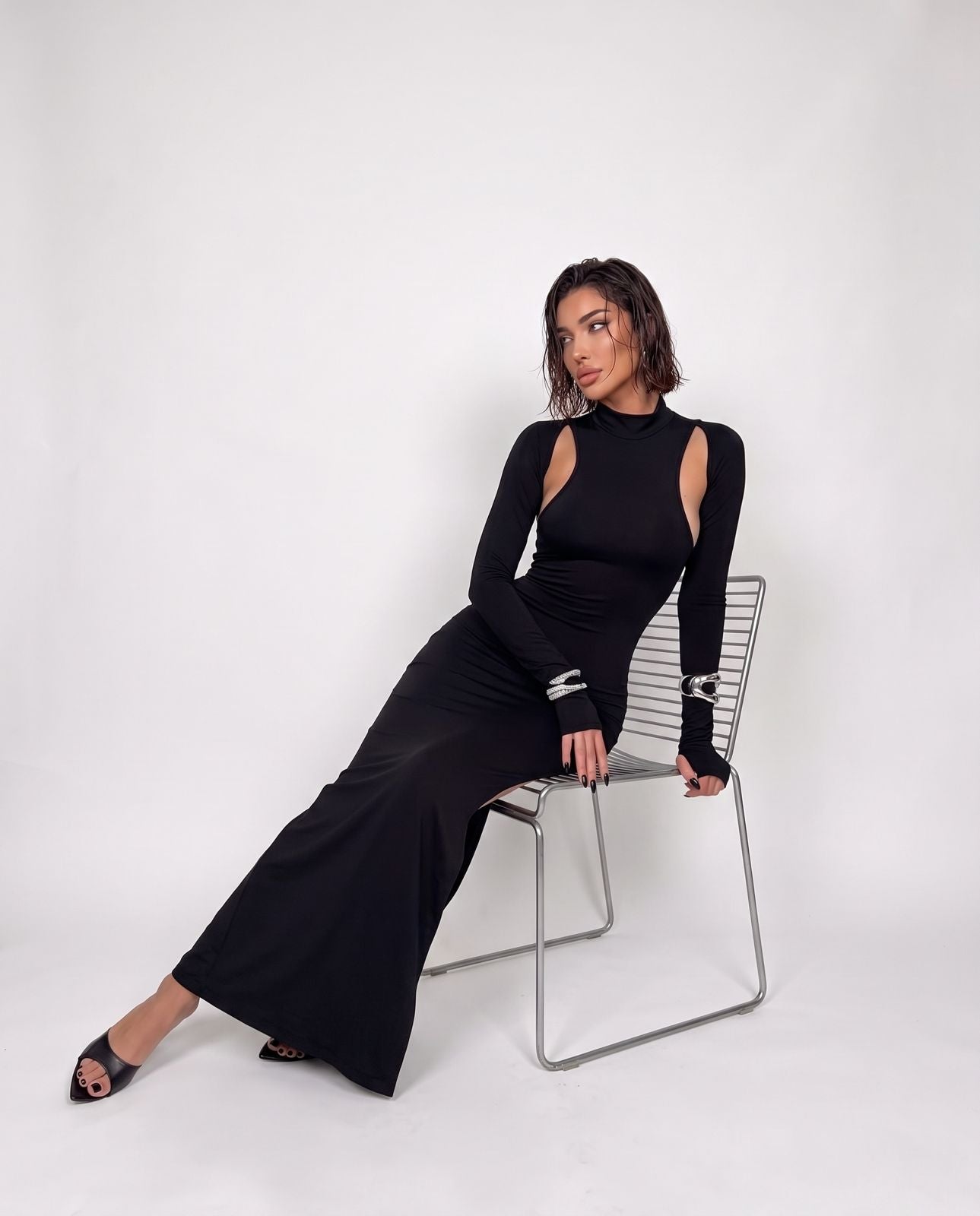 Abito Night Angel-Black