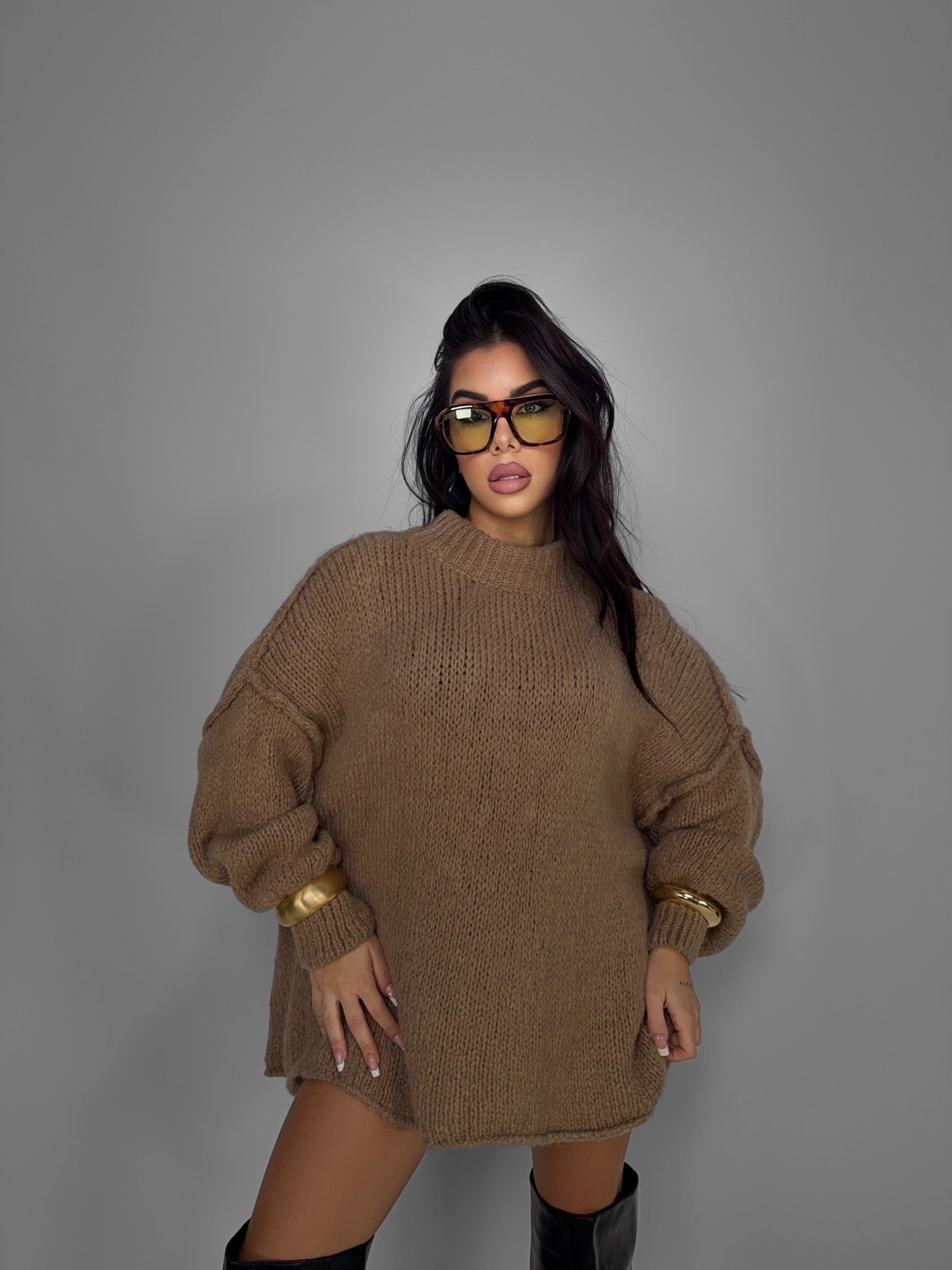 Maglione Cozy Knit - Camel