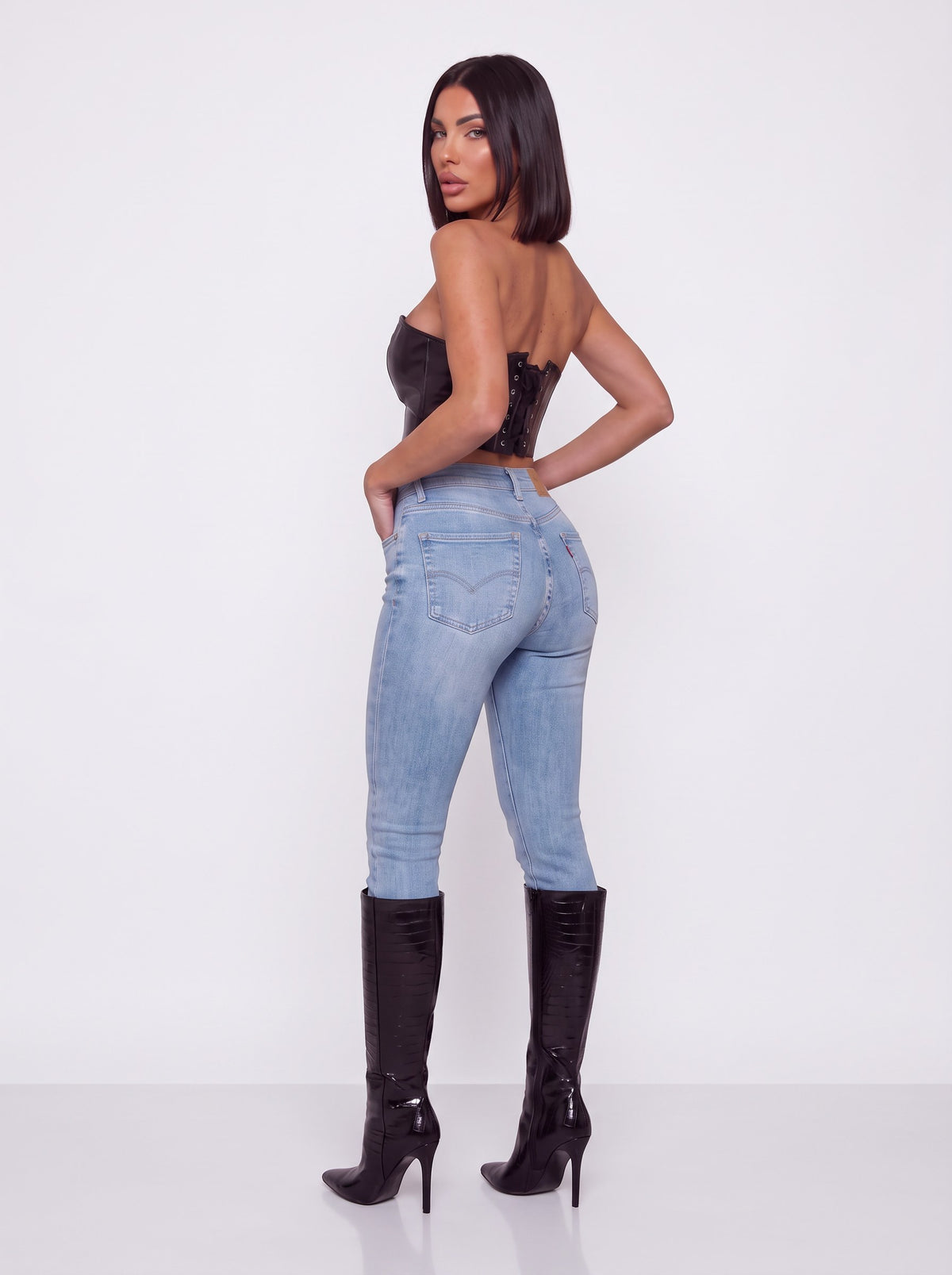 Jeans Miracle Push Up -5kg Light Denim - dietro