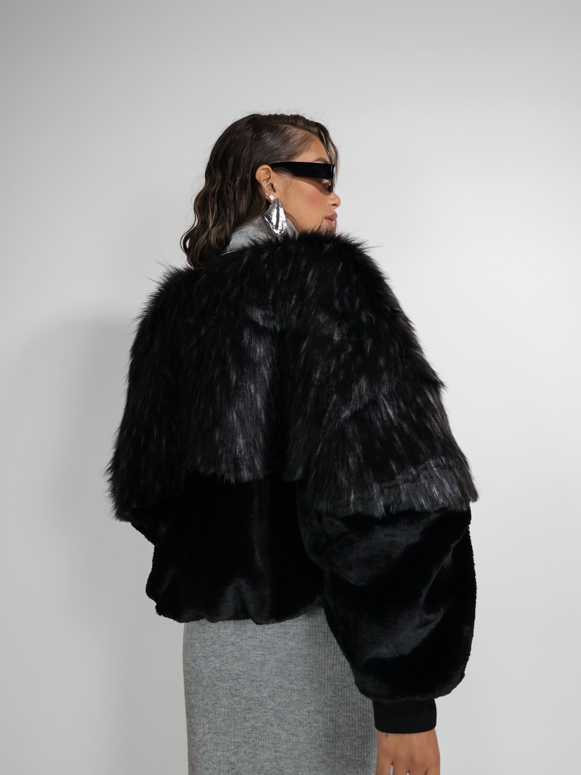 Pelliccia Bomber - Black