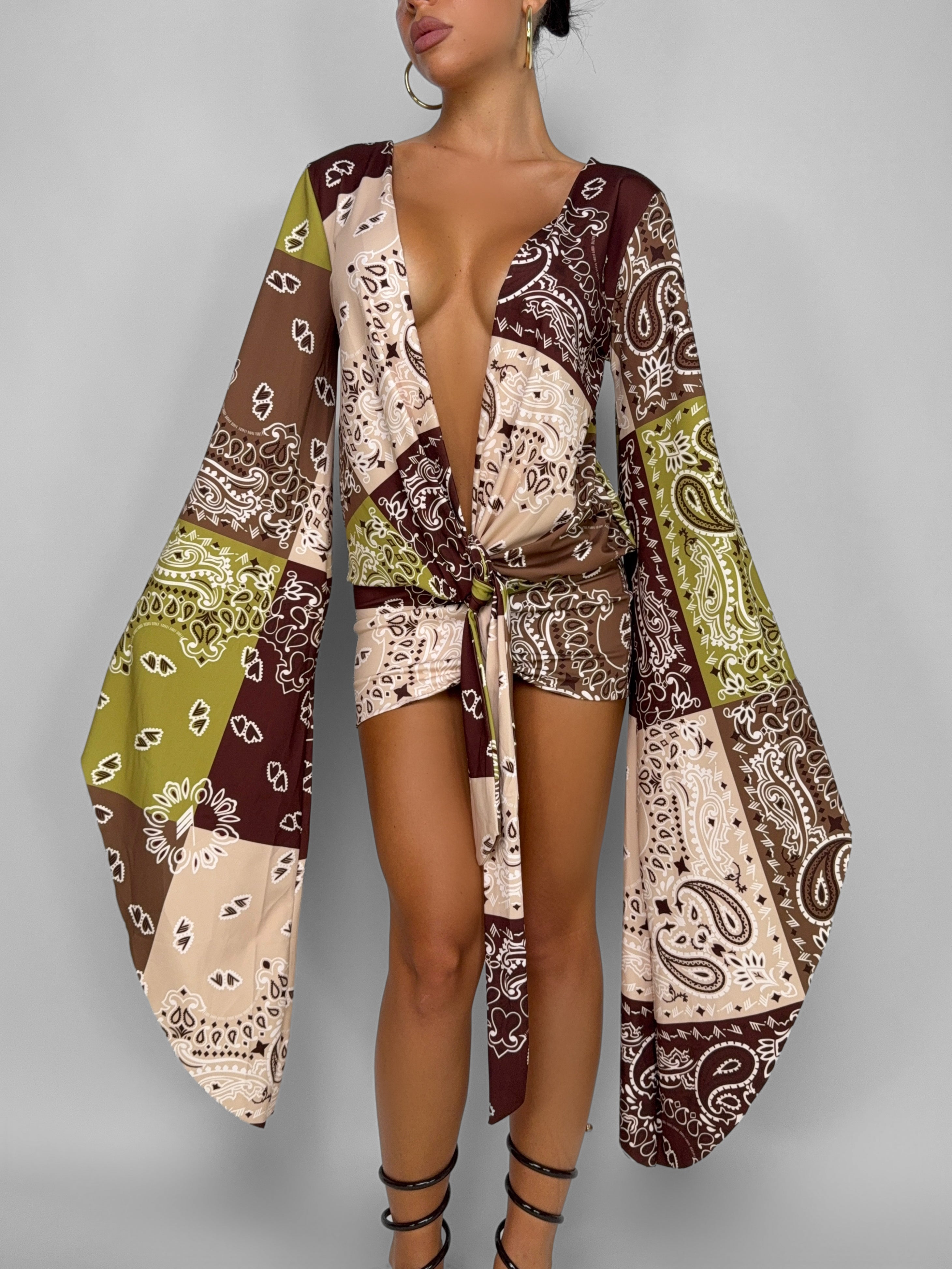 Abito Flare-Brown