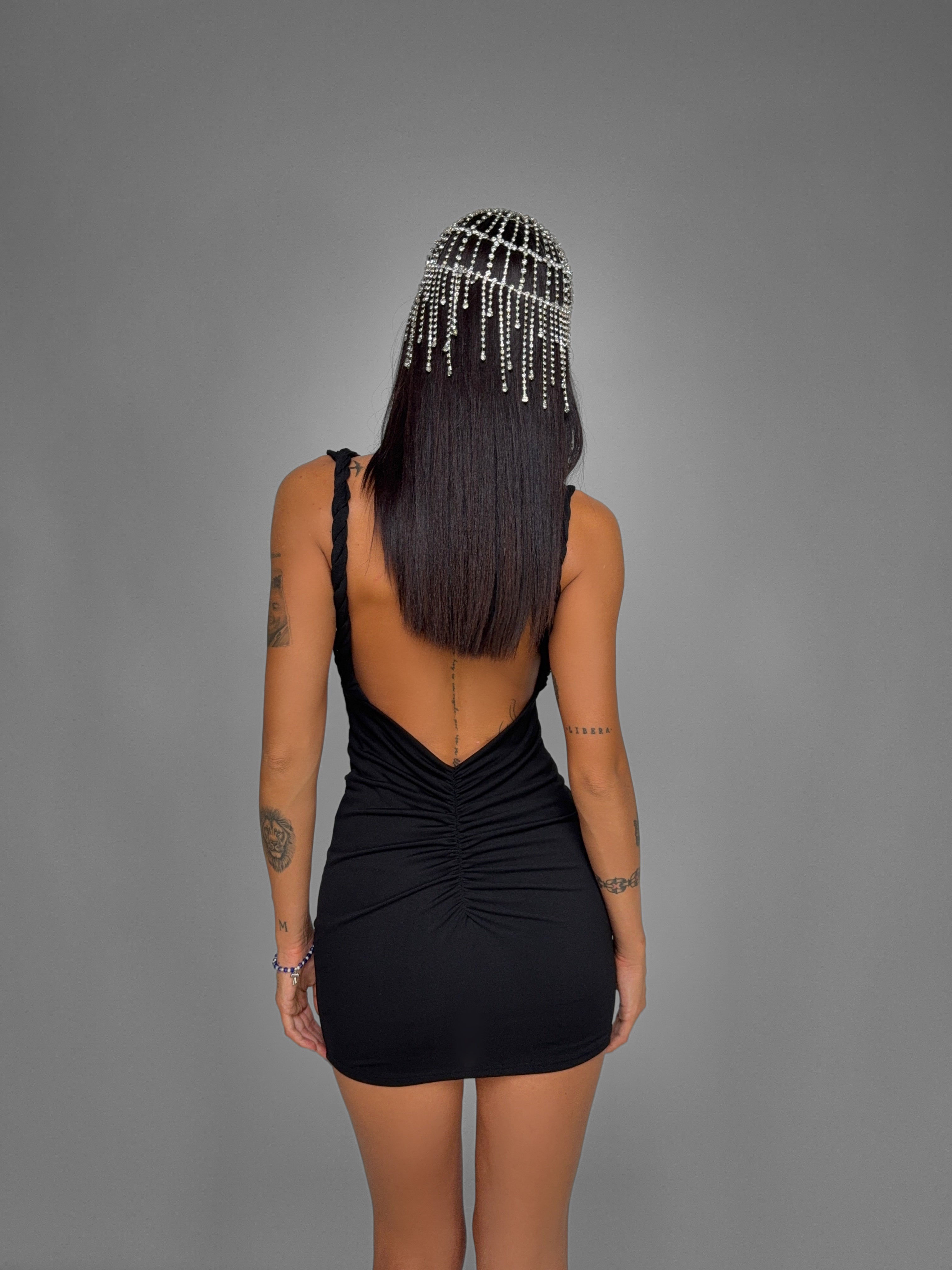 Abito Braided Strap-Black