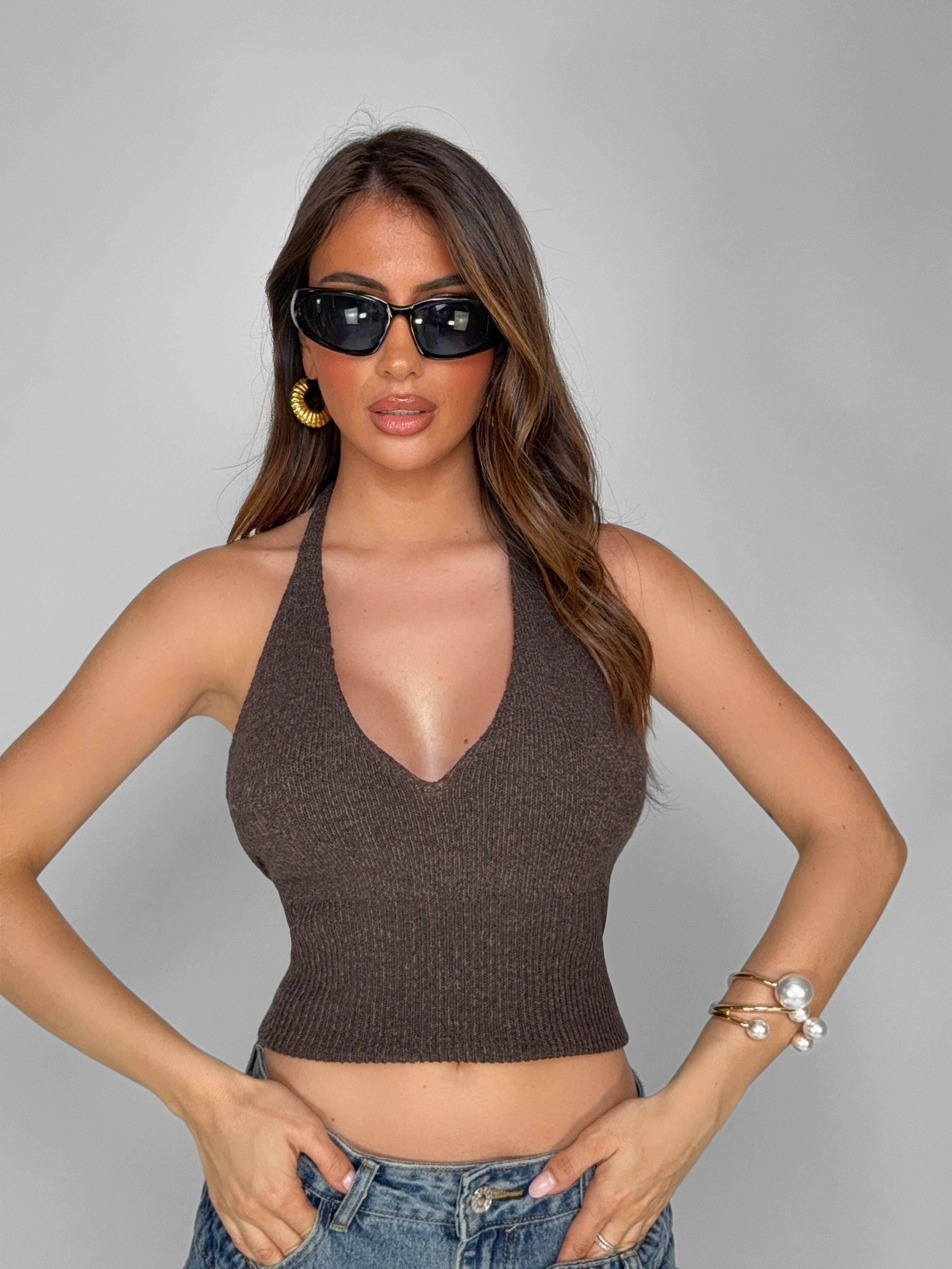 Top Glam Tie-Brown