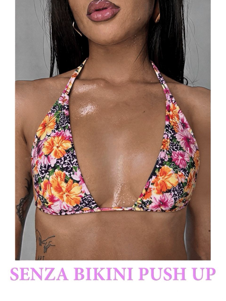 Bikini Pamela Push Up + 2 Flower